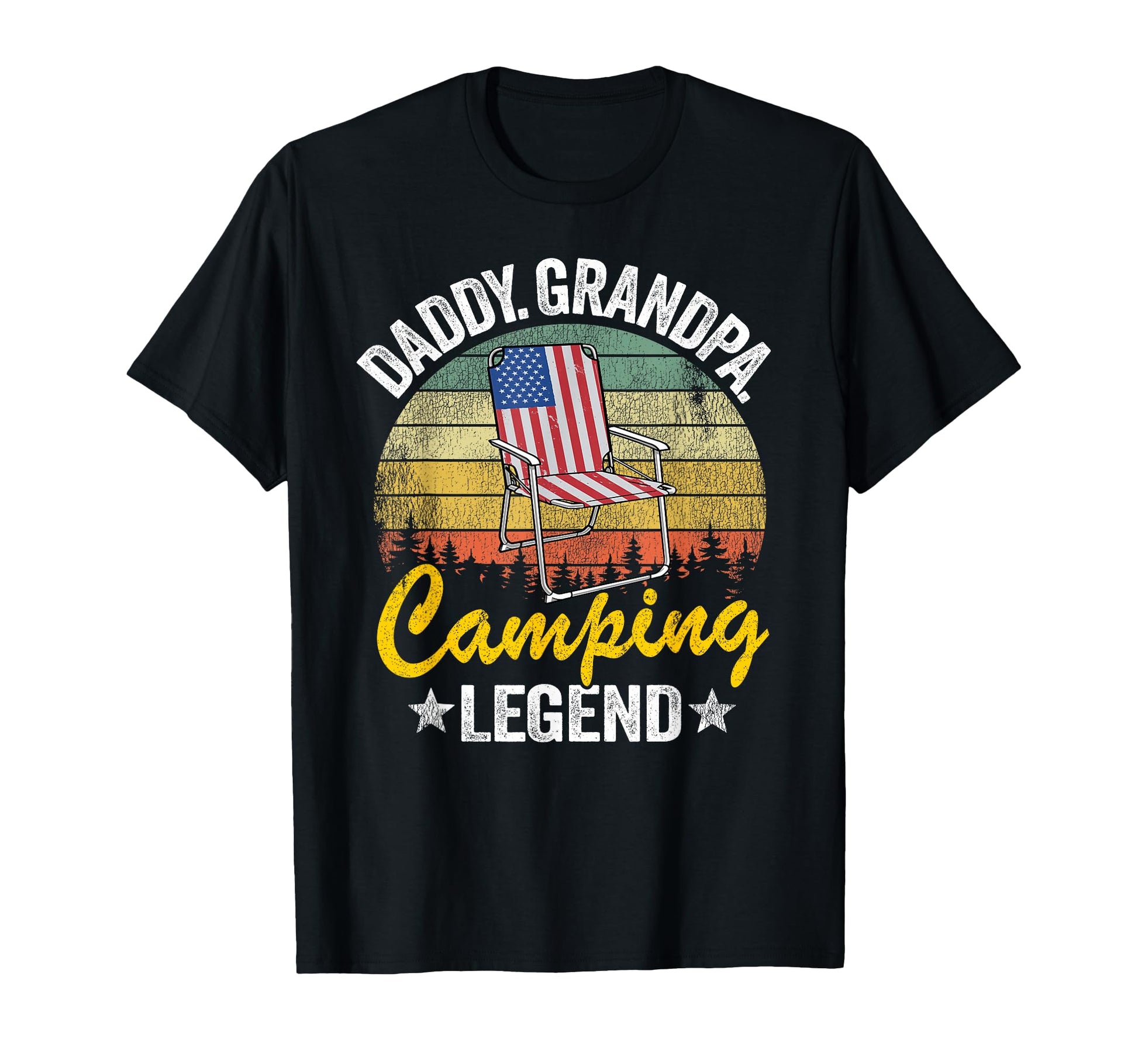 Daddy Grandpa Camping Legend Rv T-Shirt - Fun Novelty Design for Adults - T-Shirt, Sweatshirt, Hoodie