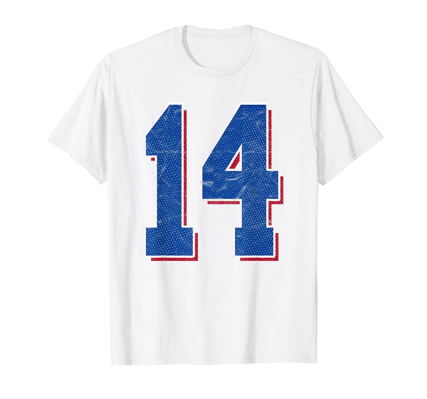 Number 14 Numbered Uniform Sports Team T-Shirt - Unique Graphic Men Women - T-Shirt, Sweatshirt, Hoodie