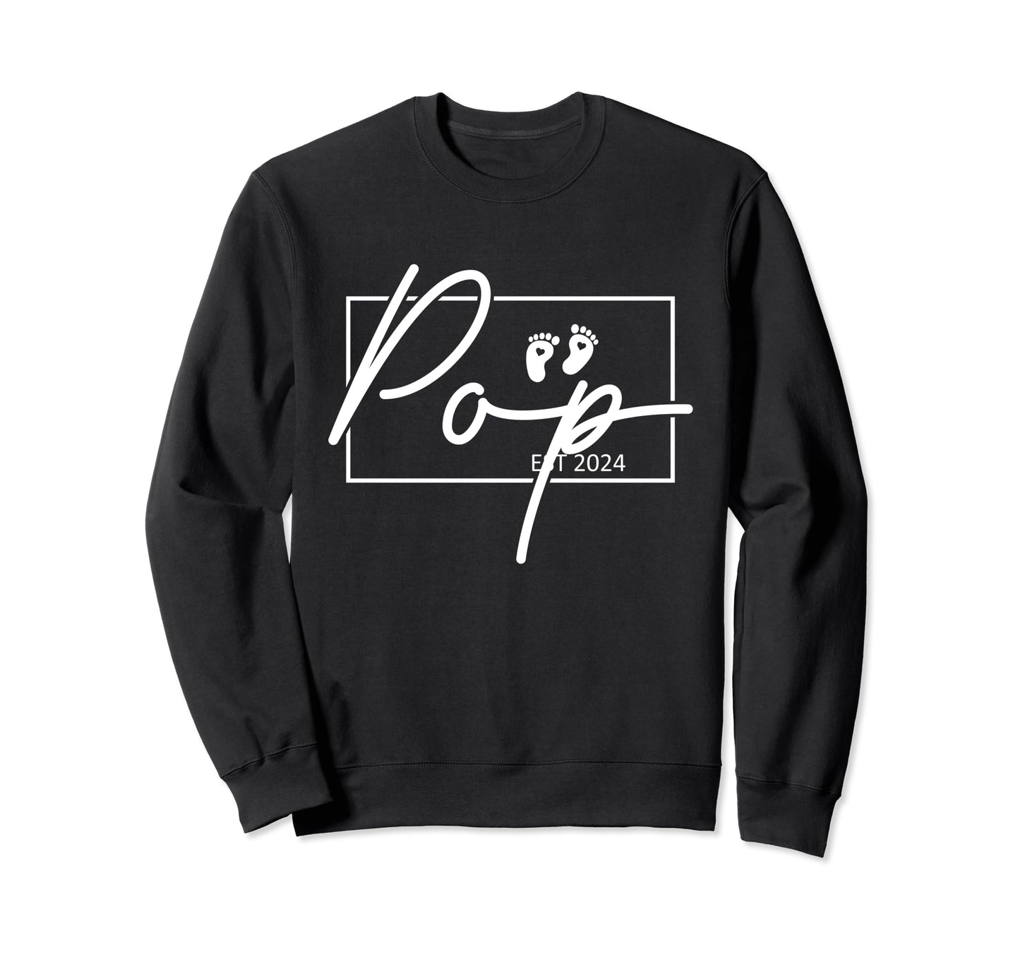 Pop Established Est 2024 Feet Sweatshirt - Custom Art Print for Adults - T-Shirt, Sweatshirt, Hoodie