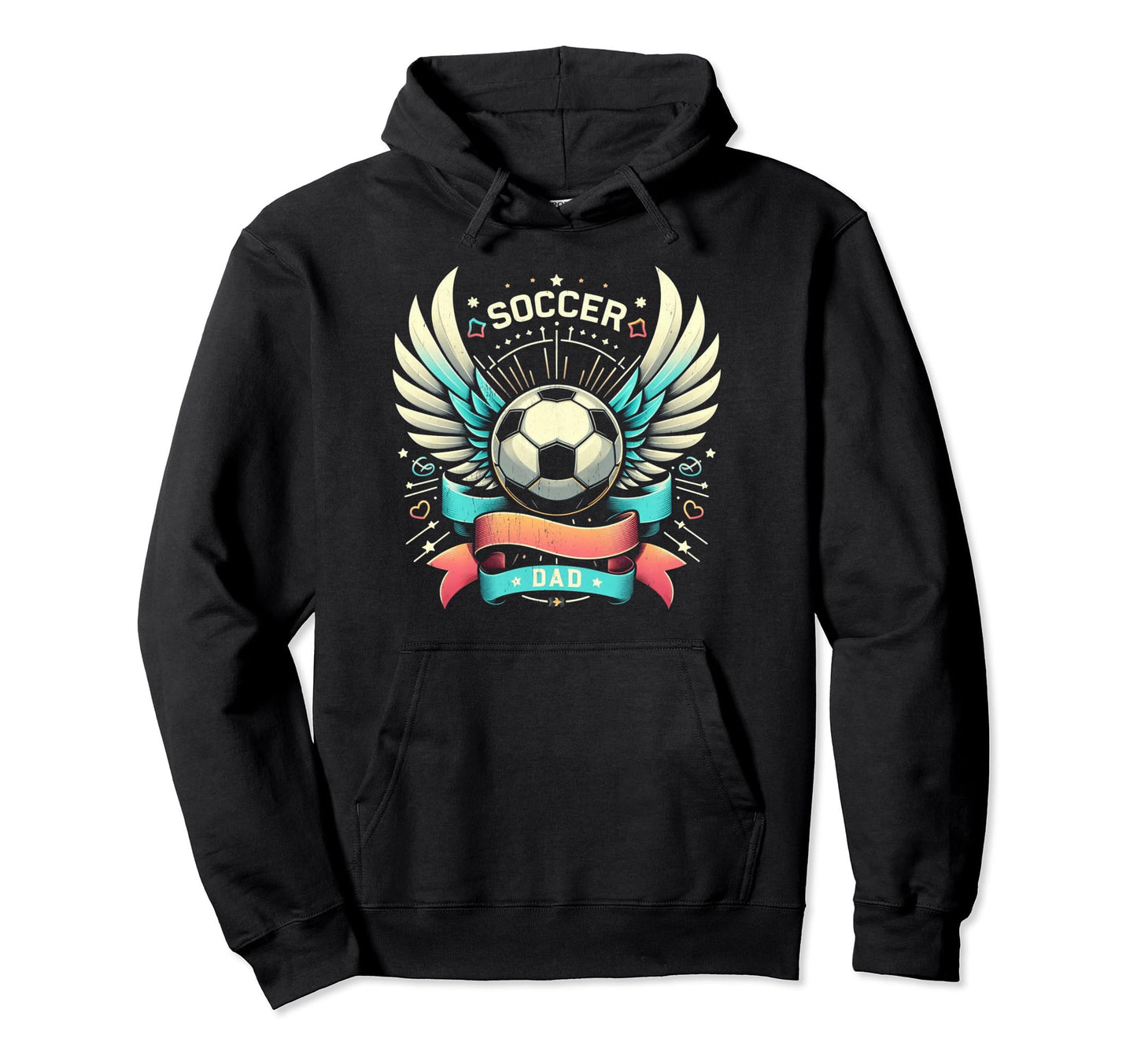 Soccer Dad Family Matching Dad Hoodie - Custom Art Print for Adults - T-Shirt, Sweatshirt, Hoodie