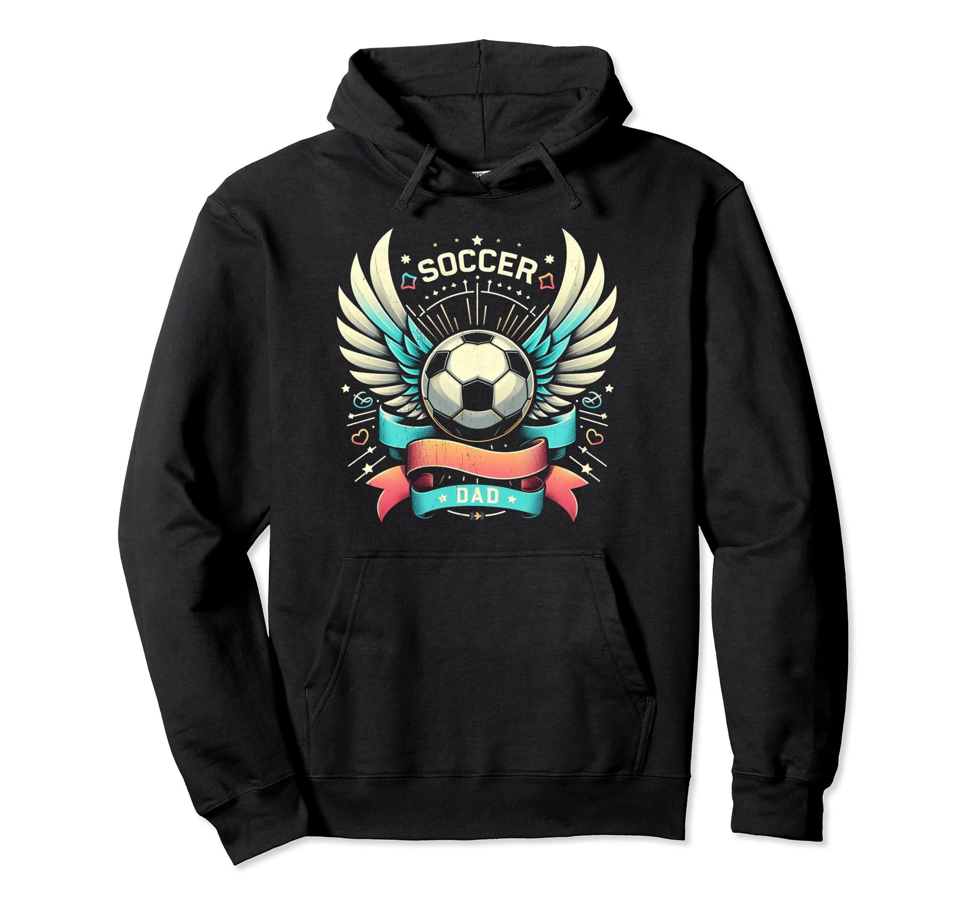 Soccer Dad Family Matching Dad Hoodie - Custom Art Print for Adults - T-Shirt, Sweatshirt, Hoodie