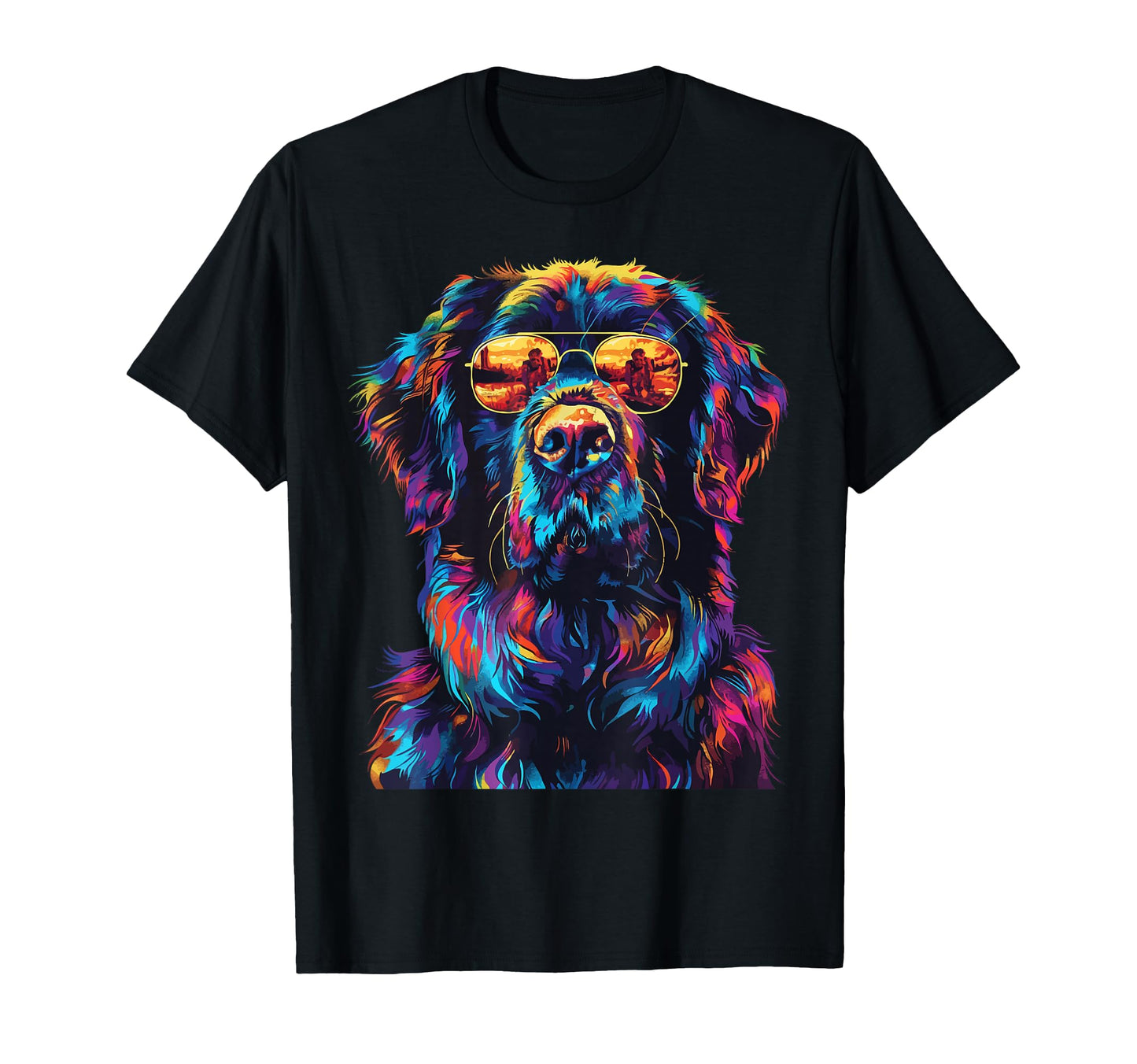 Newfoundland Lovers Pop Art Funny T-Shirt - Graphic Print for Adults - T-Shirt, Sweatshirt, Hoodie
