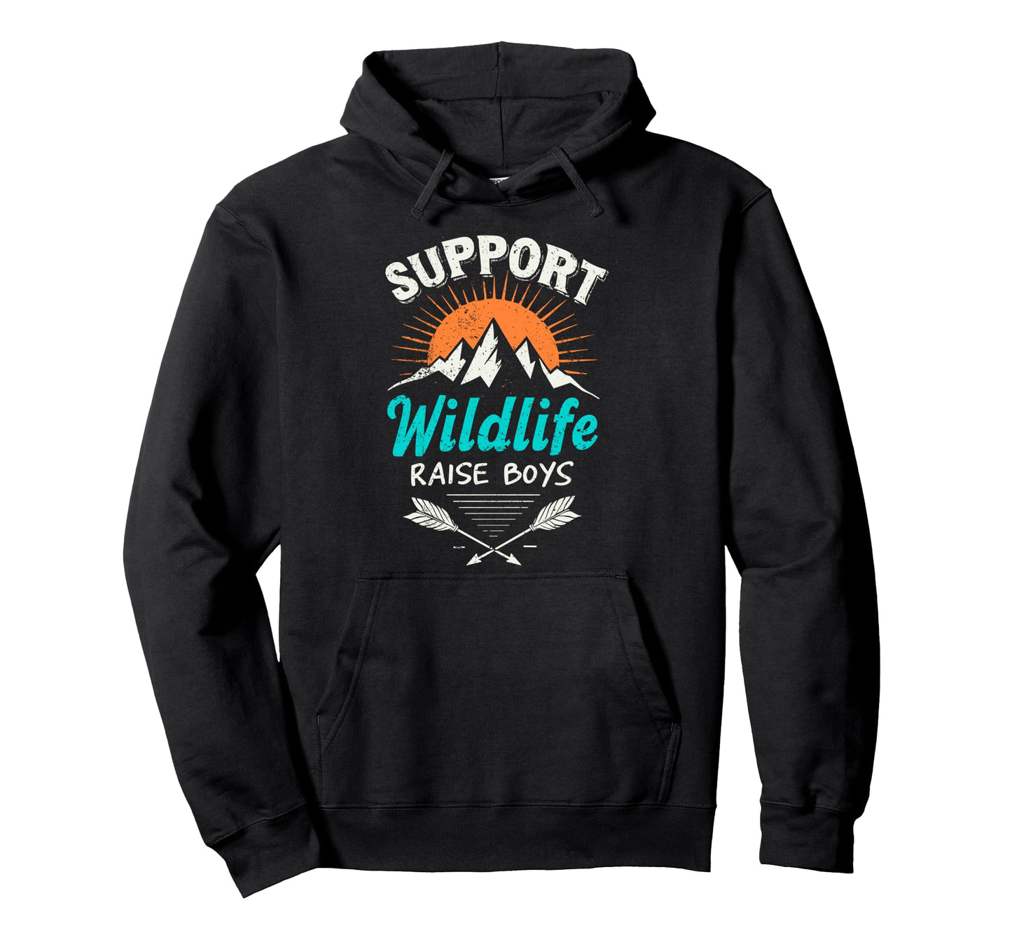 Support Wildlife Raise Camping Mom Hoodie - Custom Art Print Men Women - T-Shirt, Sweatshirt, Hoodie