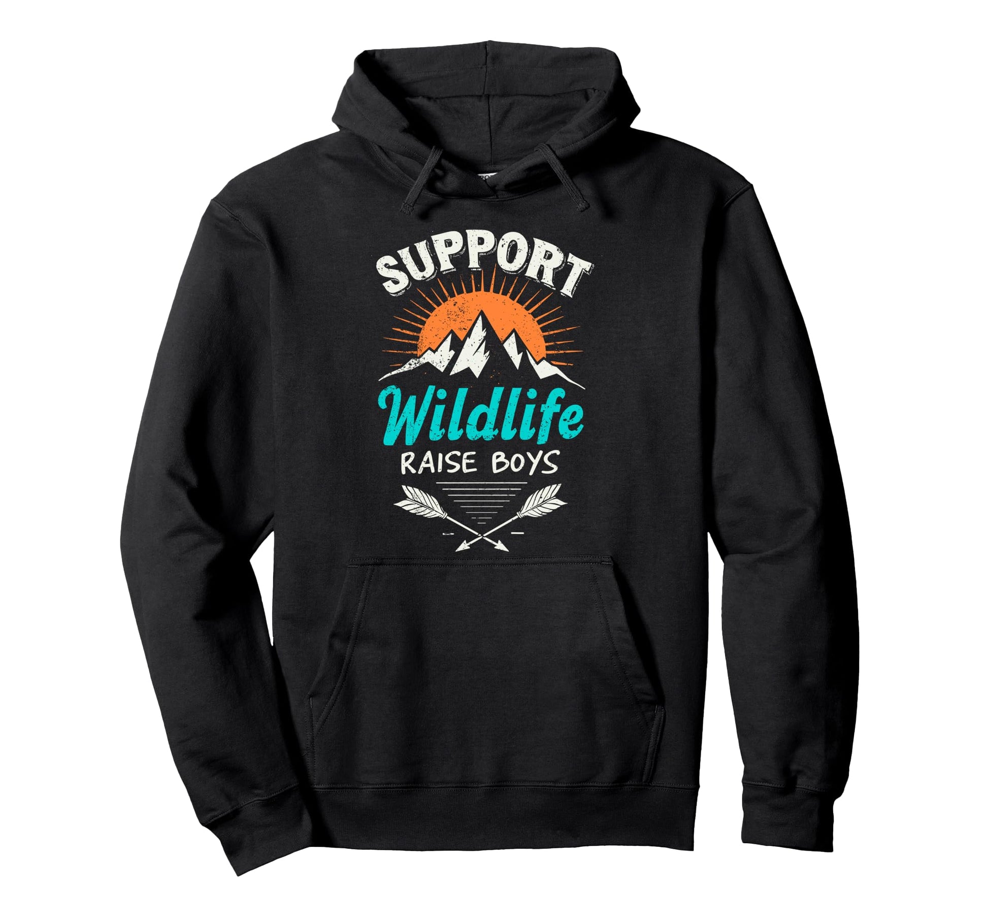 Support Wildlife Raise Camping Mom Hoodie - Custom Art Print Men Women - T-Shirt, Sweatshirt, Hoodie