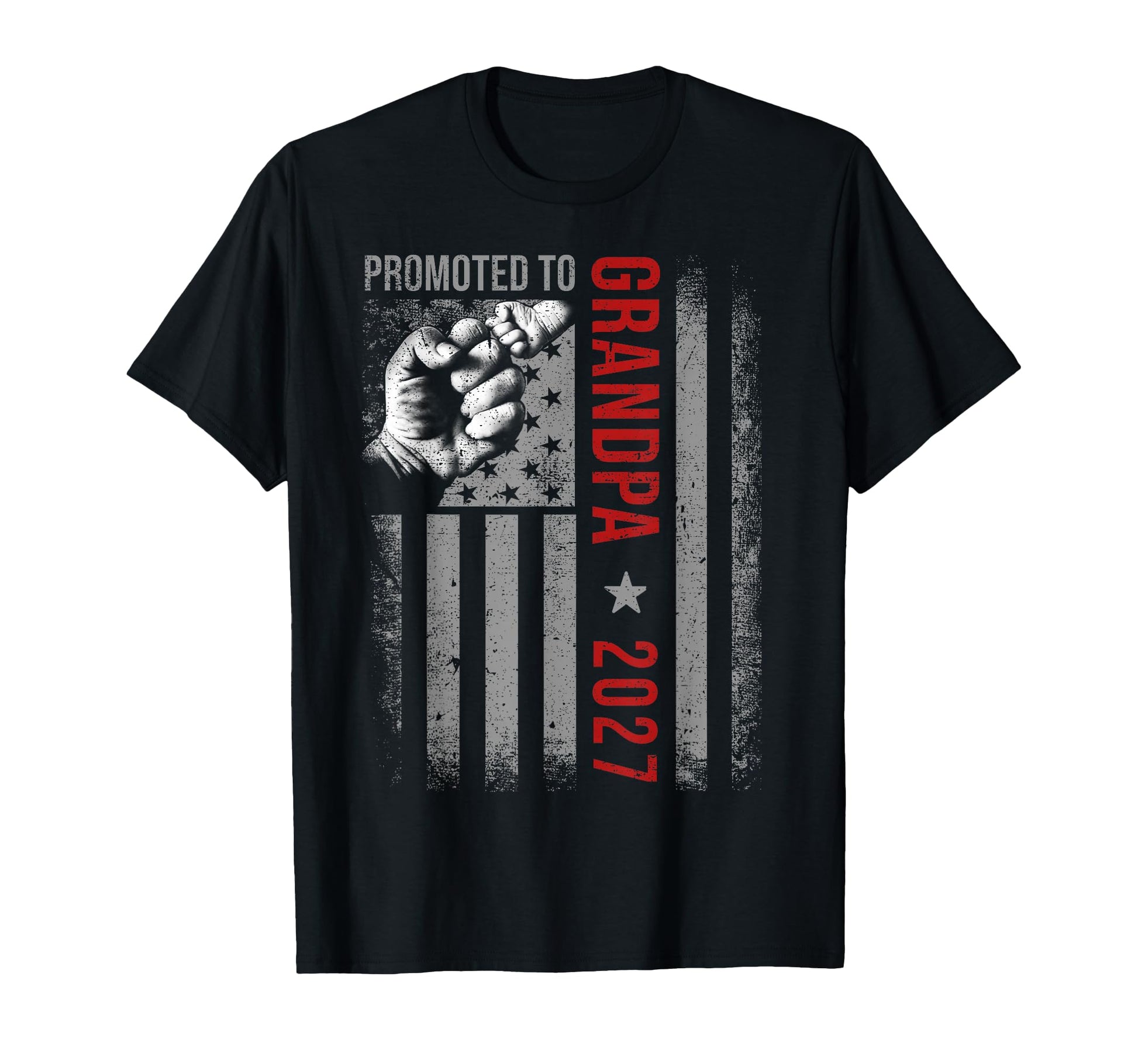 Promoted To Grandpa Est 2027 T-Shirt - Graphic Print Men Women - T-Shirt, Sweatshirt, Hoodie
