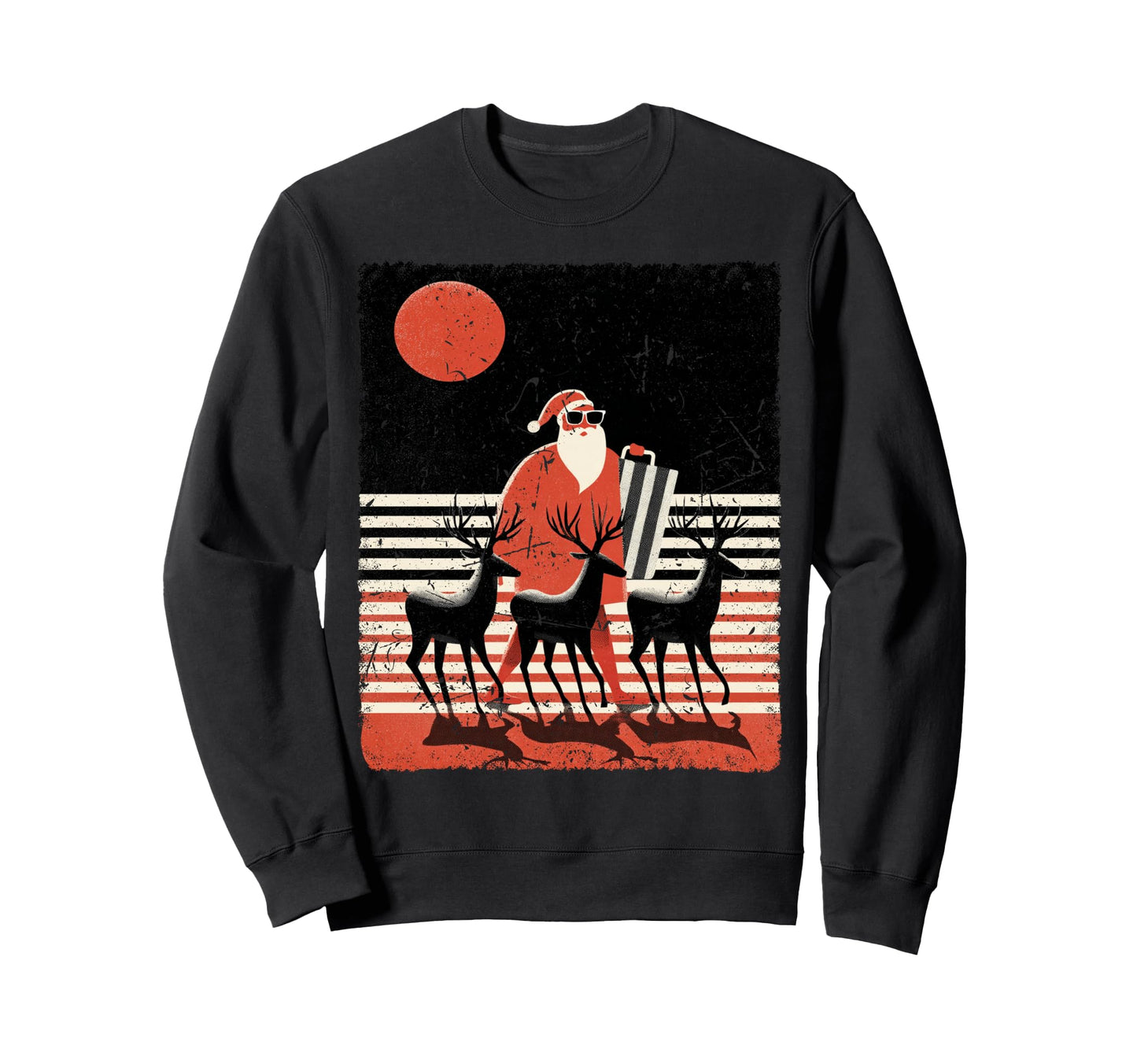 Pop Art Santa Claus Novelty Sweatshirt - Graphic Print for Adults - T-Shirt, Sweatshirt, Hoodie