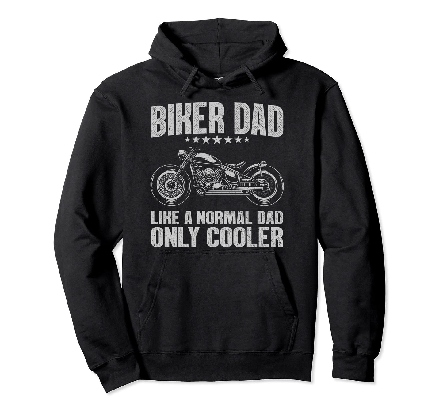 Biker Dad Motorcycling Motorcycle Biker Hoodie - Unique Graphic Unisex - T-Shirt, Sweatshirt, Hoodie