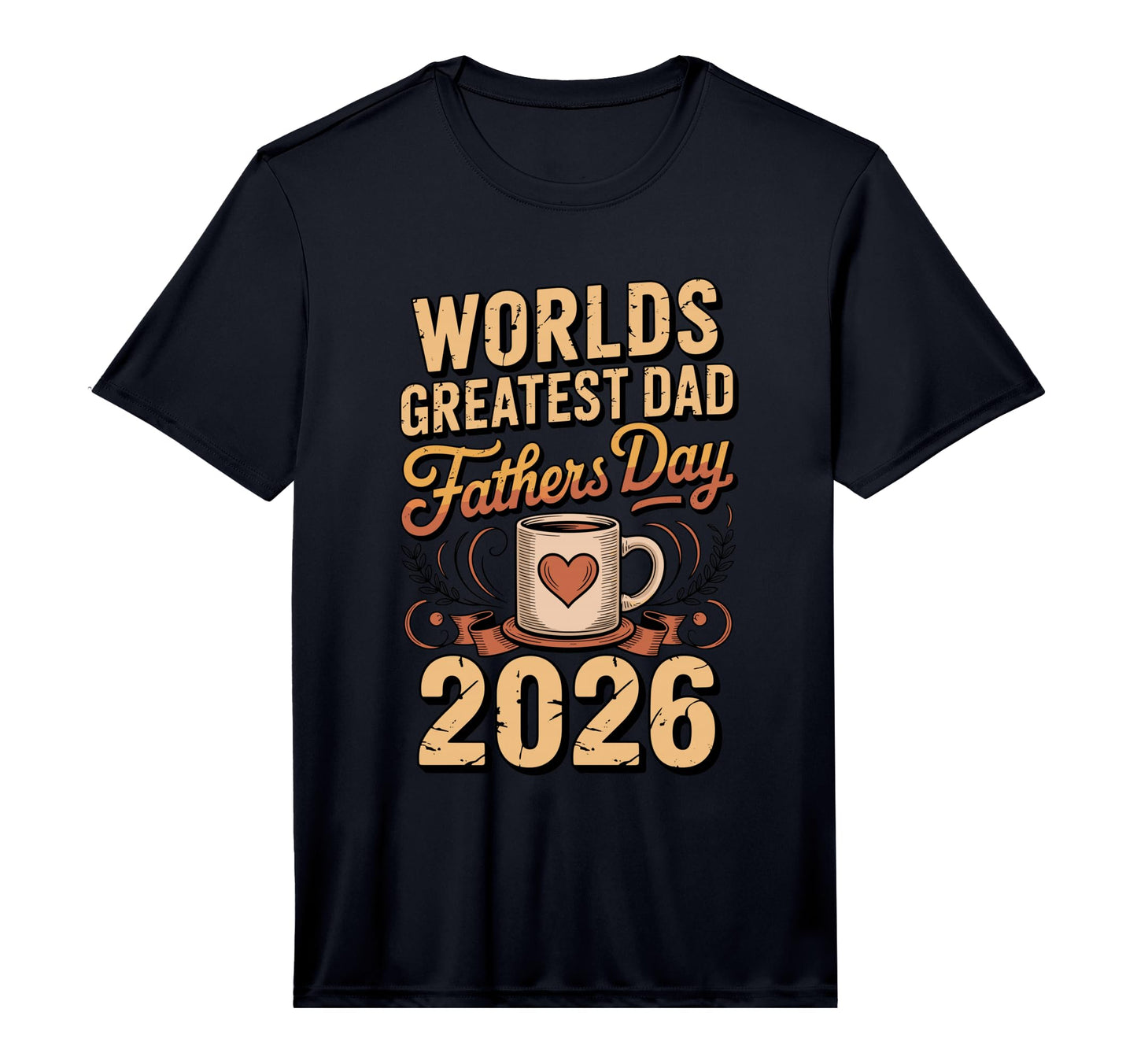 Mens Worlds Greatest Dad 2026 Fathers T-Shirt - Minimalist Print Men Women - T-Shirt, Sweatshirt, Hoodie