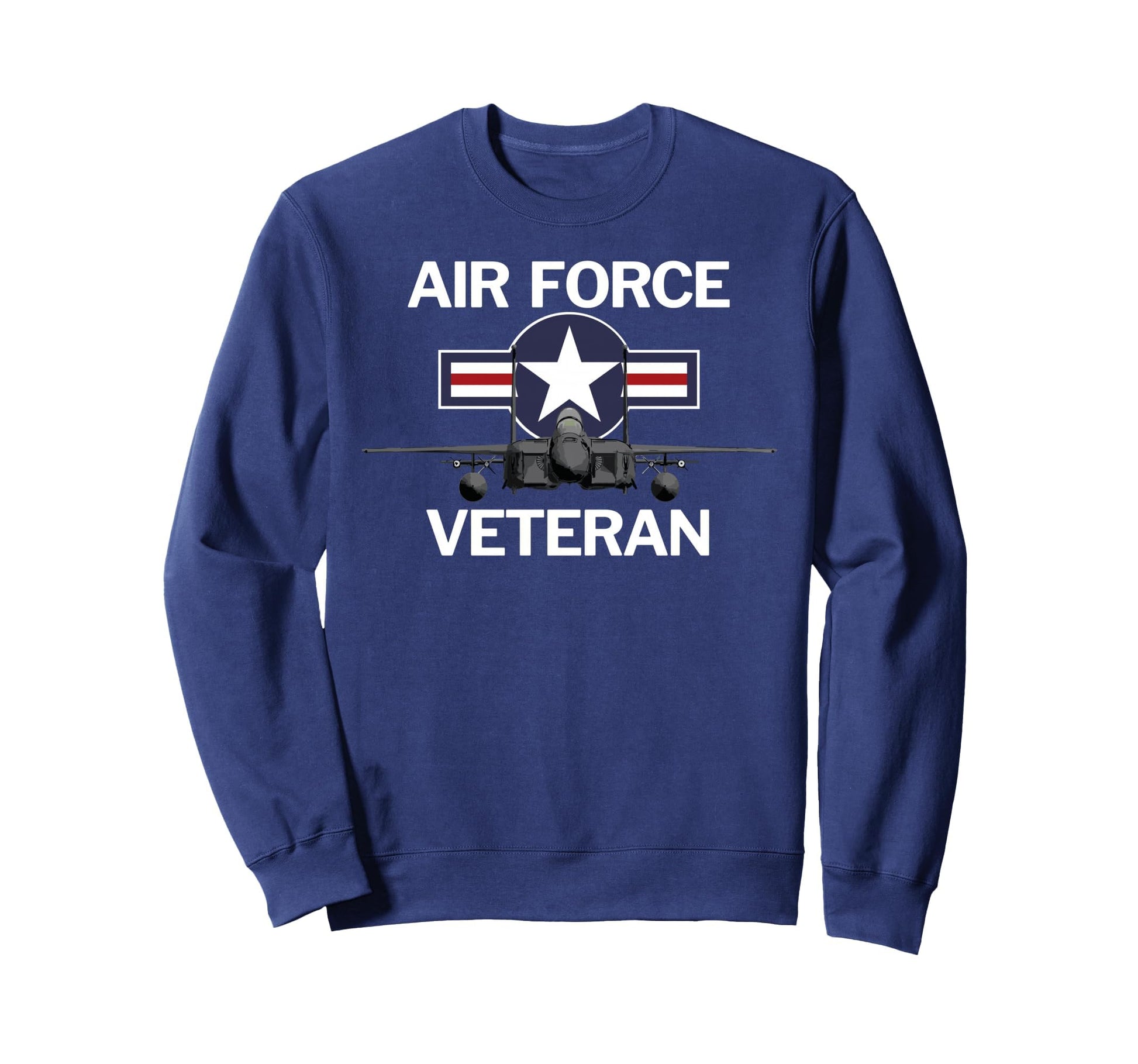 Air Force Veteran Roundel And Jet Sweatshirt - Streetwear Style Men Women - T-Shirt, Sweatshirt, Hoodie