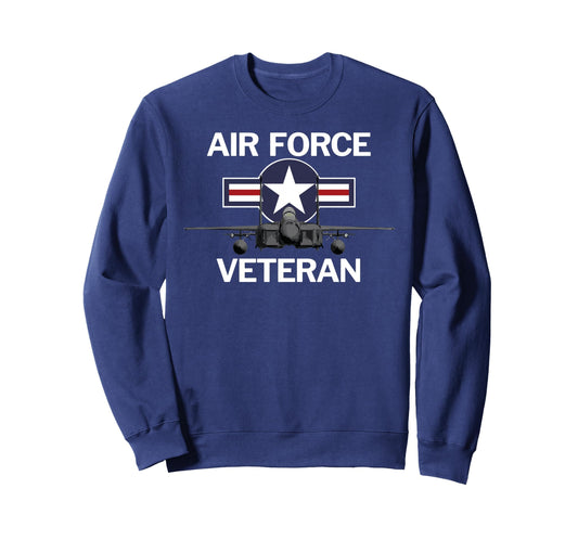 Air Force Veteran Roundel And Jet Sweatshirt - Streetwear Style Men Women - T-Shirt, Sweatshirt, Hoodie