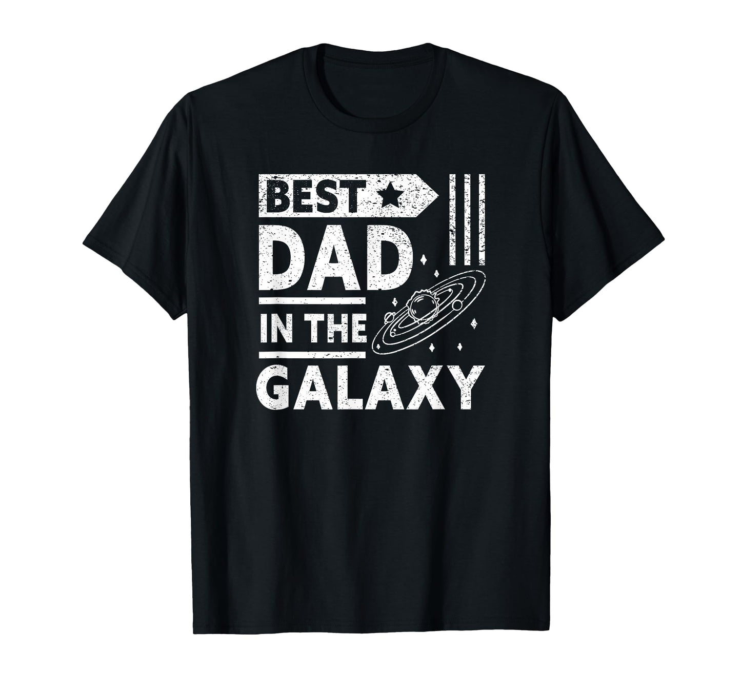 Best Dad Galaxy Happy Daddy Funny T-Shirt - Minimalist Print Unisex - T-Shirt, Sweatshirt, Hoodie