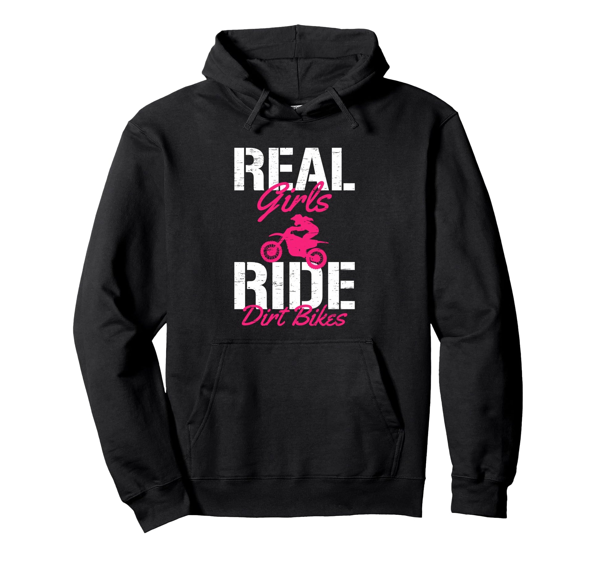 Real Ride Dirt Bikes Biker Motocross Dad Hoodie - Minimalist Print Unisex - T-Shirt, Sweatshirt, Hoodie