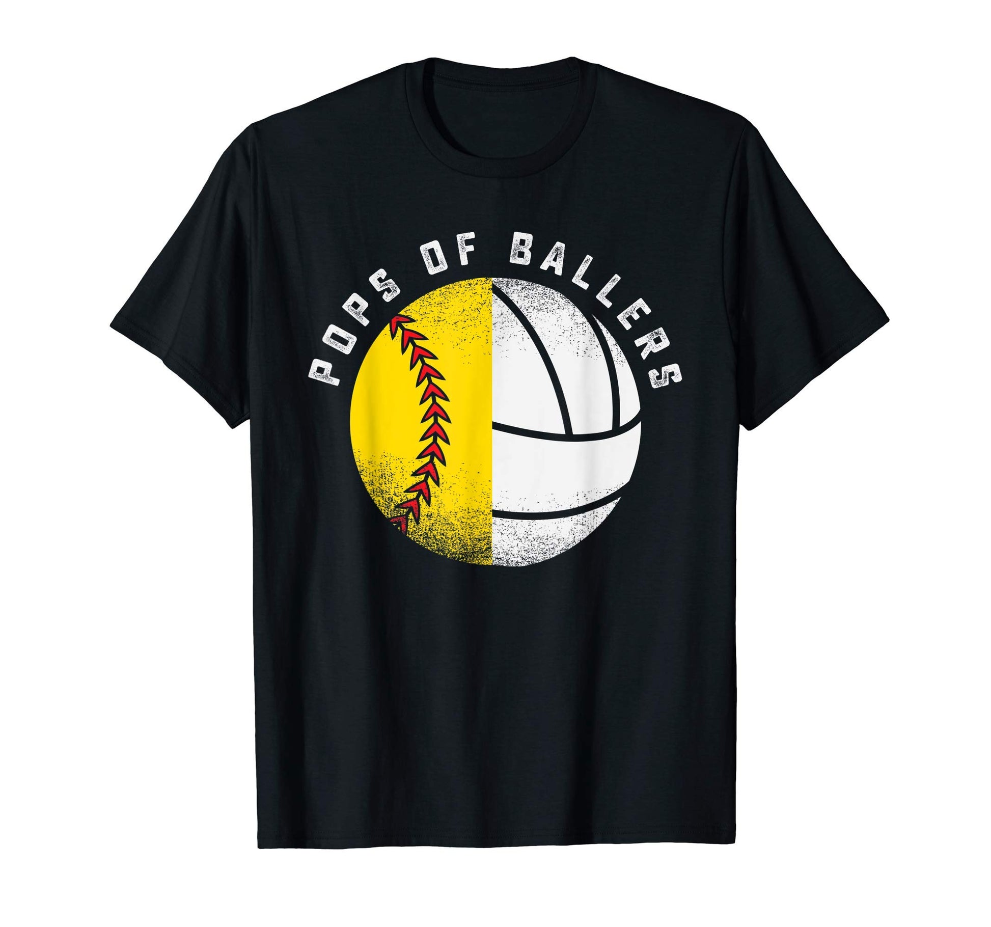 Pops Ballers Father Daughter Softball T-Shirt - Fun Novelty Design Unisex - T-Shirt, Sweatshirt, Hoodie