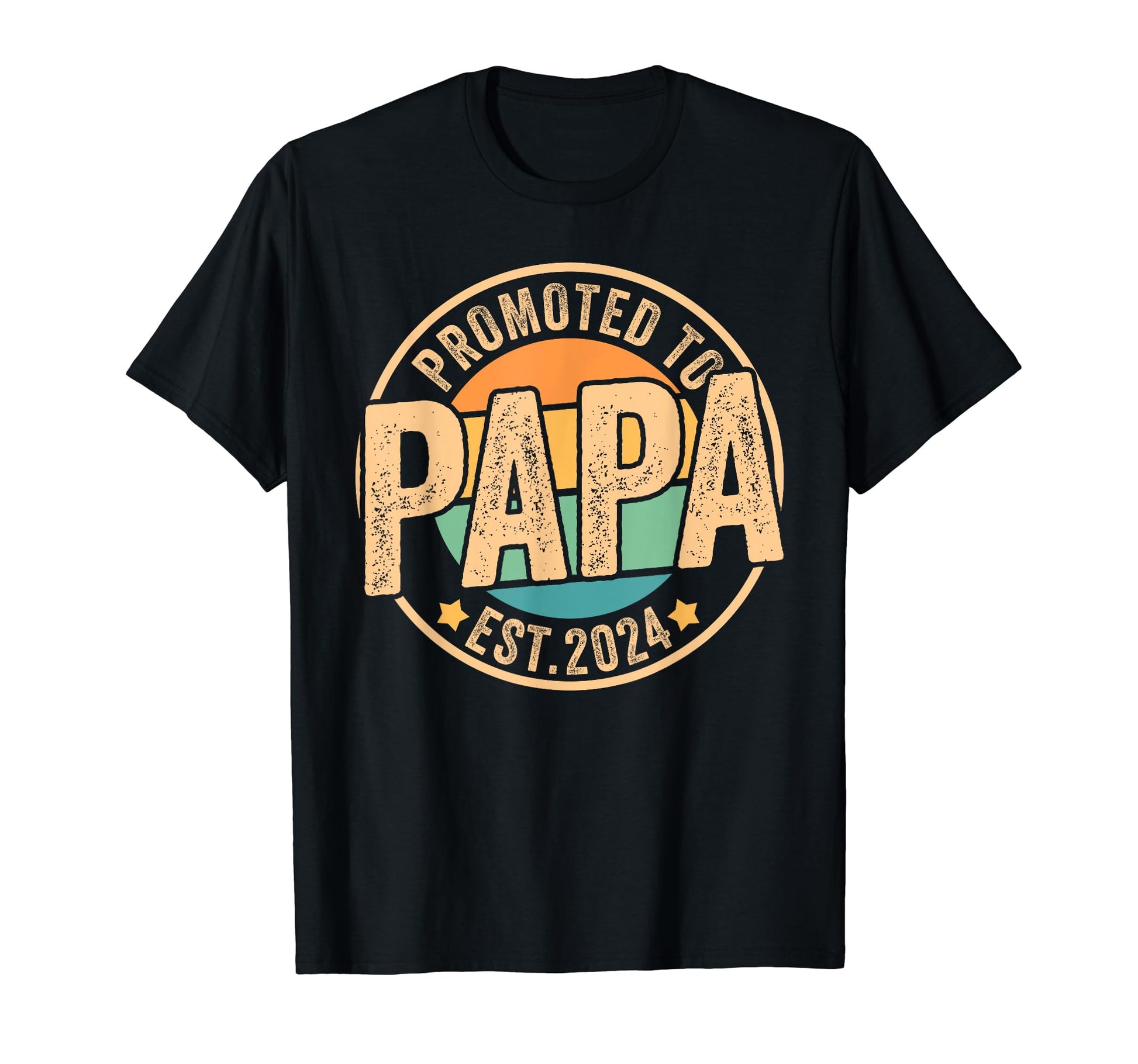 Promoted To Papa Est 2024 Grandpa T-Shirt - Aesthetic Graphic Unisex - T-Shirt, Sweatshirt, Hoodie