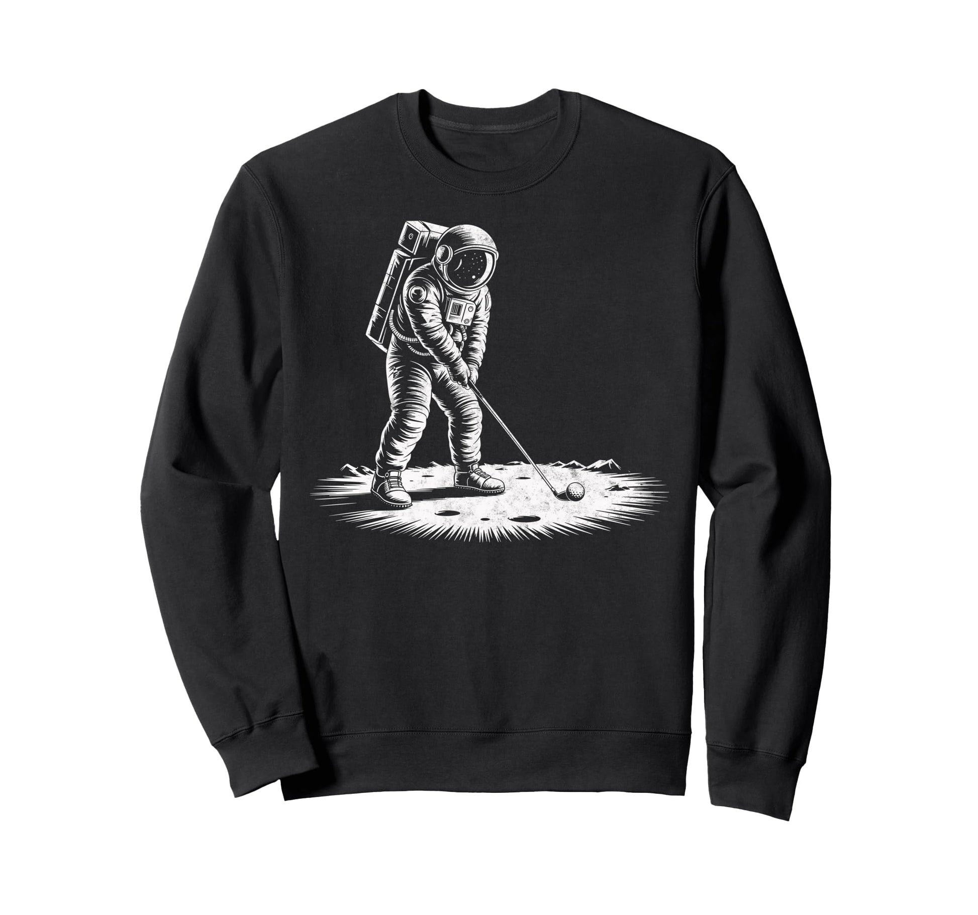 Astronaut Golf Player Golfer Sweatshirt - Aesthetic Graphic for Adults - T-Shirt, Sweatshirt, Hoodie