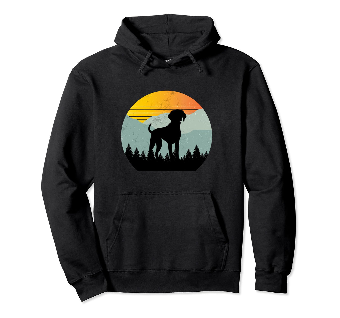 Shorthaired Pointer Dog Sunset Hoodie - Unique Graphic for Adults - T-Shirt, Sweatshirt, Hoodie