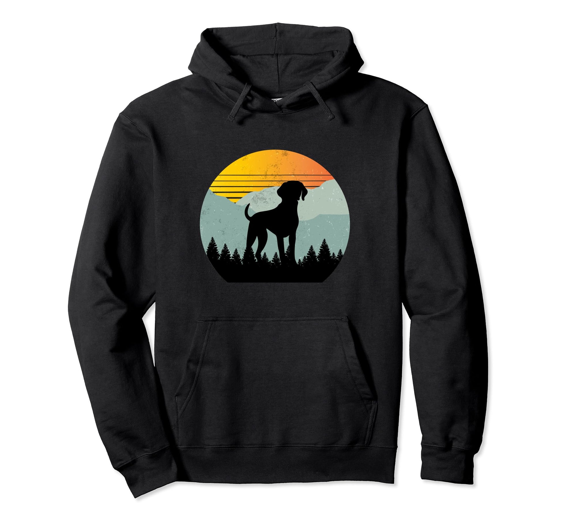 Shorthaired Pointer Dog Sunset Hoodie - Unique Graphic for Adults - T-Shirt, Sweatshirt, Hoodie