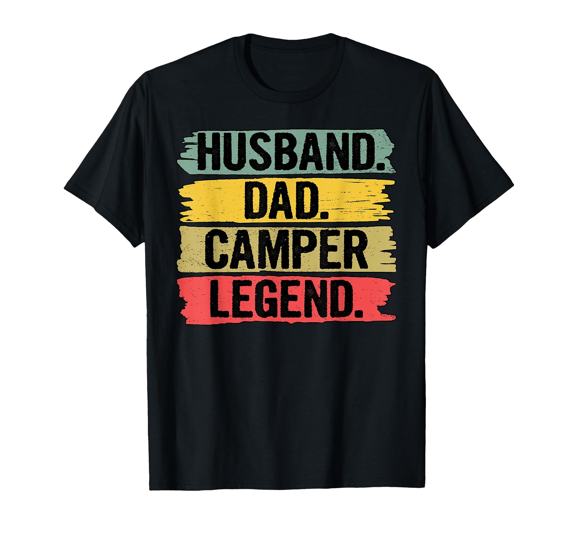 Husband Dad Camper Legend Fathers Day T-Shirt - Minimalist Print Unisex - T-Shirt, Sweatshirt, Hoodie
