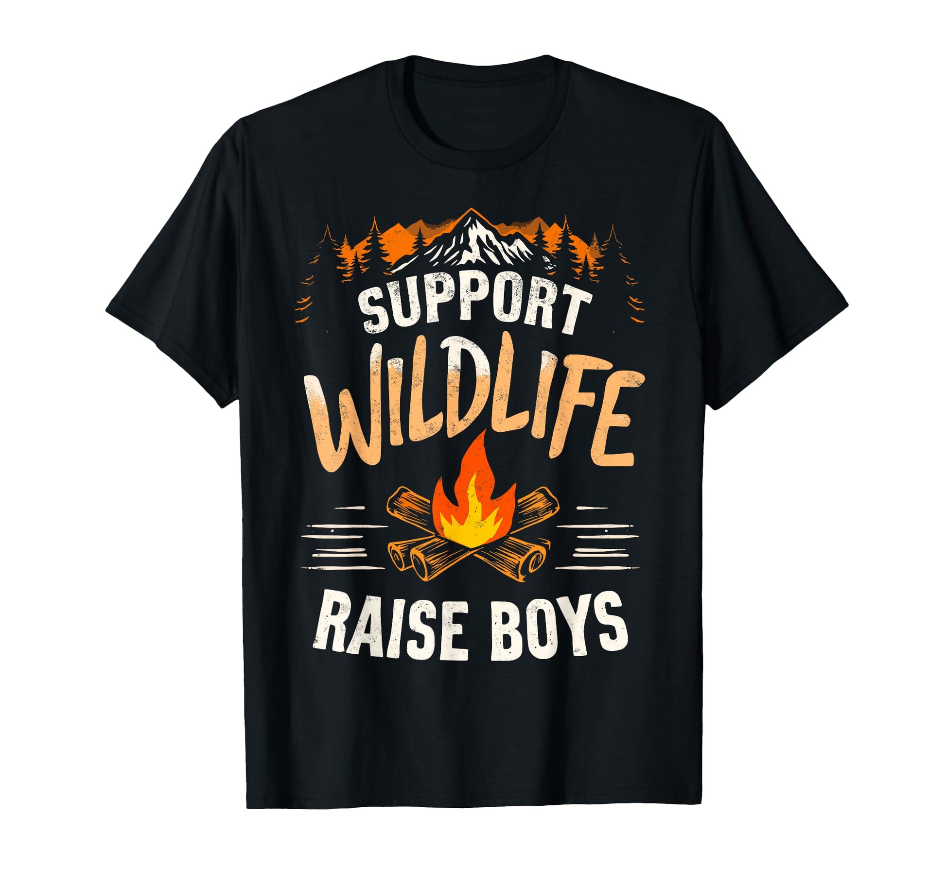 Support Wildlife Raise Camping Mom T-Shirt - Streetwear Style Men Women - T-Shirt, Sweatshirt, Hoodie