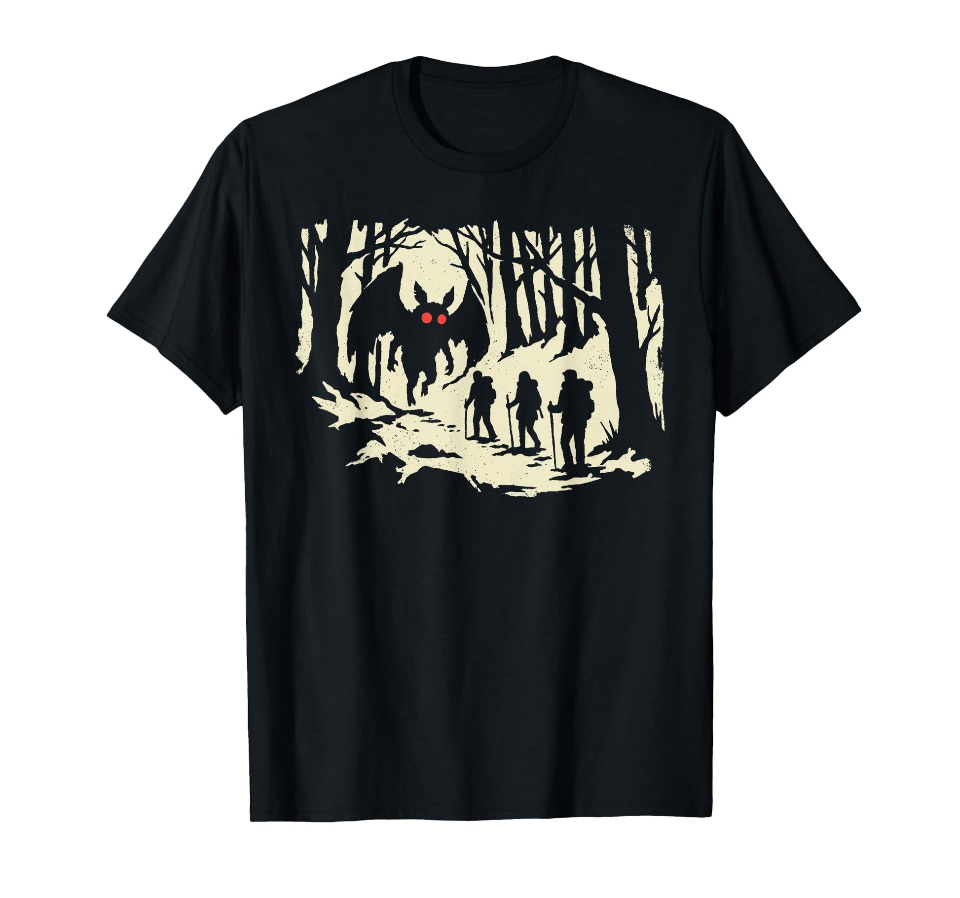 Mothman Siting Creepy Forest Monster T-Shirt - Minimalist Print Men Women - T-Shirt, Sweatshirt, Hoodie