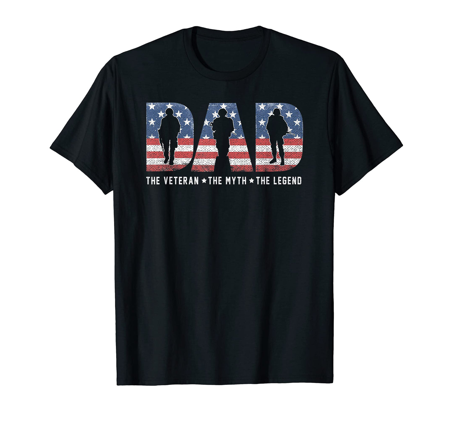 Mens Dad Veteran Myth Legend Proud T-Shirt - Trendy Graphic for Adults - T-Shirt, Sweatshirt, Hoodie