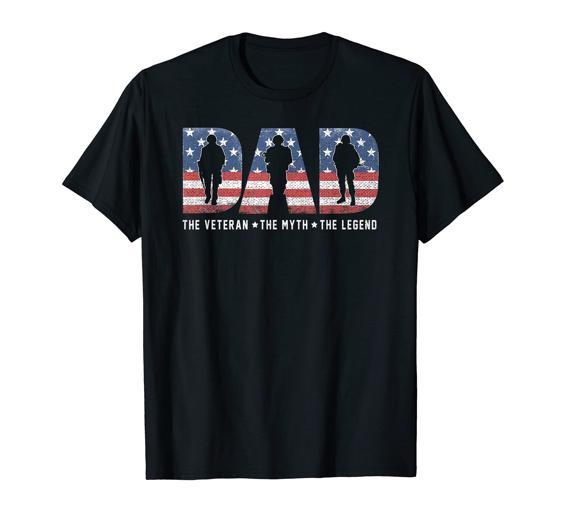 Mens Dad Veteran Myth Legend Proud T-Shirt - Trendy Graphic for Adults - T-Shirt, Sweatshirt, Hoodie