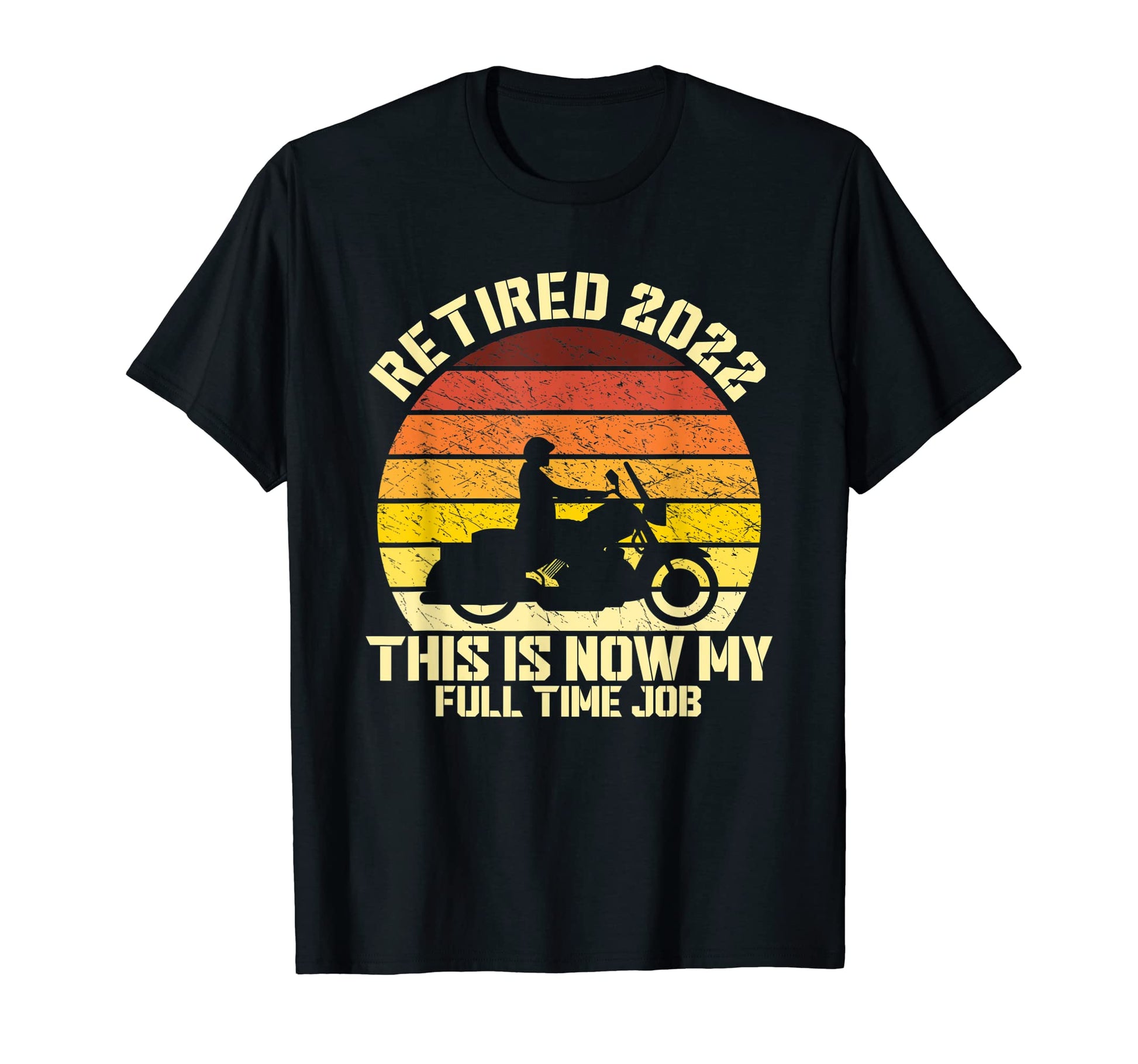 Mens Retired 2022 Motorcycle Lover T-Shirt - Trendy Graphic for Adults - T-Shirt, Sweatshirt, Hoodie