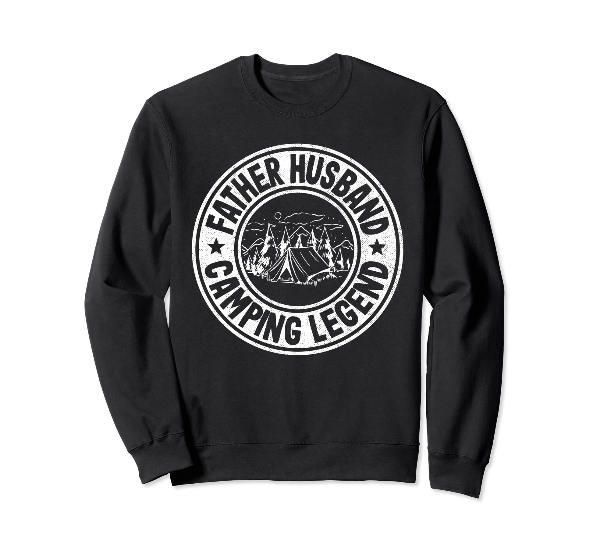 Father Husband Camping Legend Rv Sweatshirt - Fun Novelty Design Men Women - T-Shirt, Sweatshirt, Hoodie