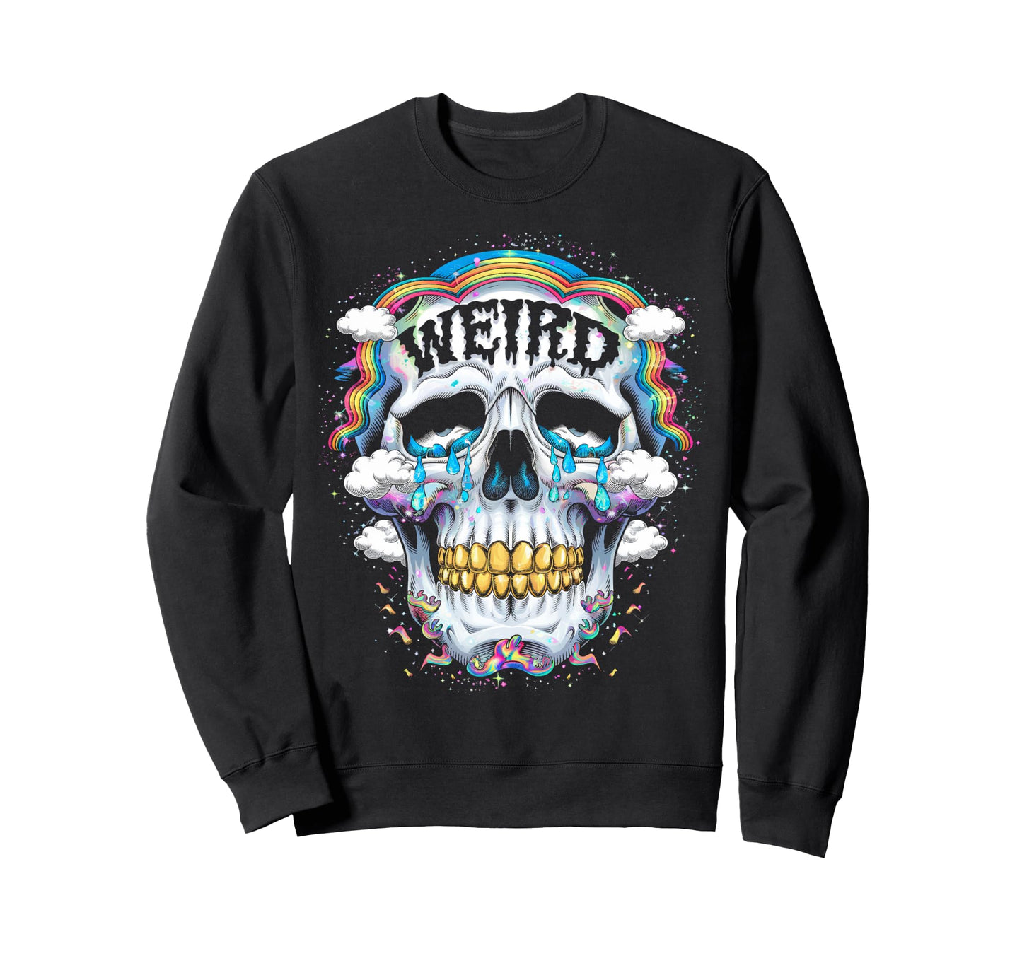 Gothic Mens Womens Tops Skeleton Sweatshirt - Trendy Graphic for Adults - T-Shirt, Sweatshirt, Hoodie