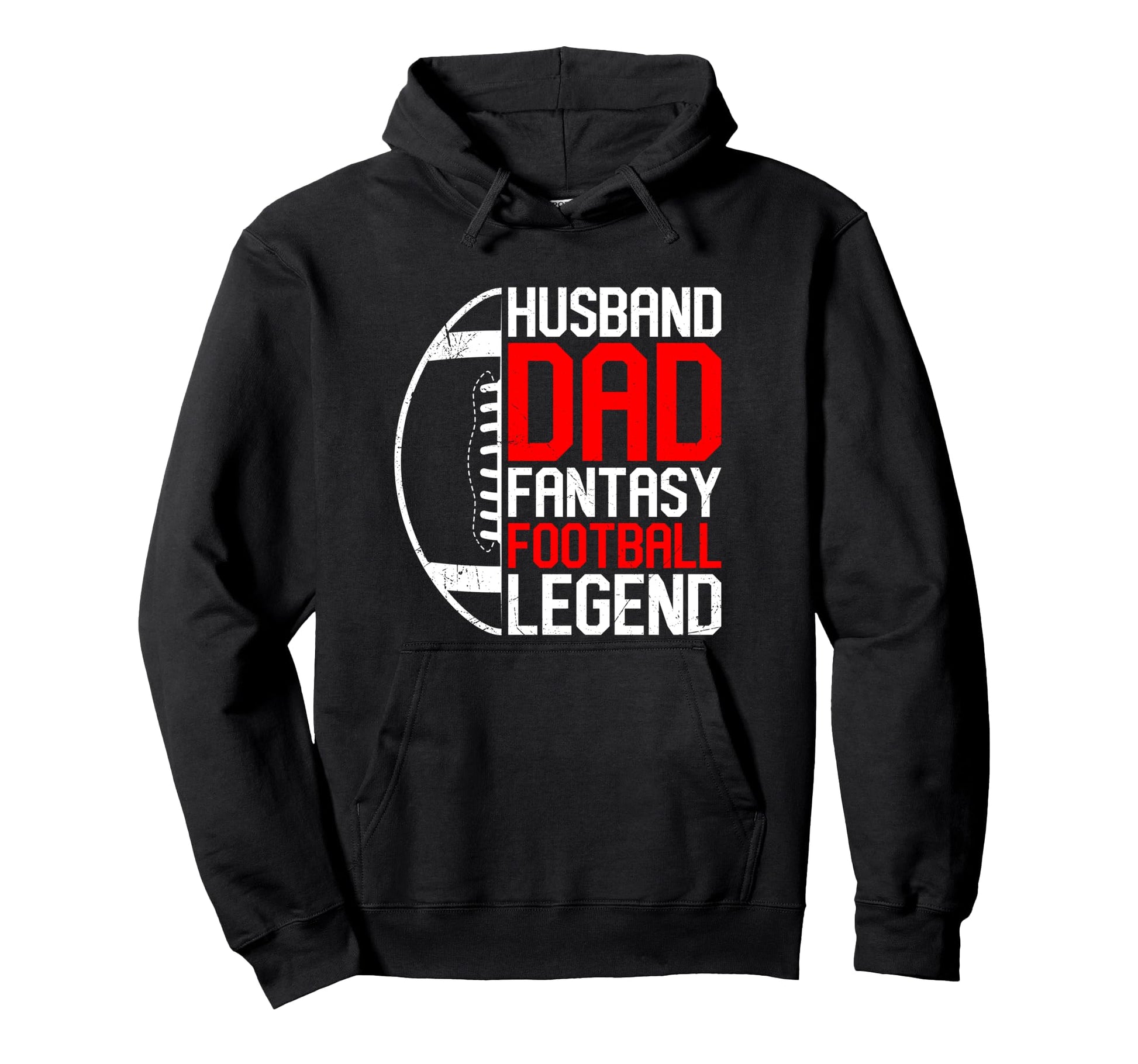 Husband Dad Fanatsy Football Legend Hoodie - Aesthetic Graphic Men Women - T-Shirt, Sweatshirt, Hoodie