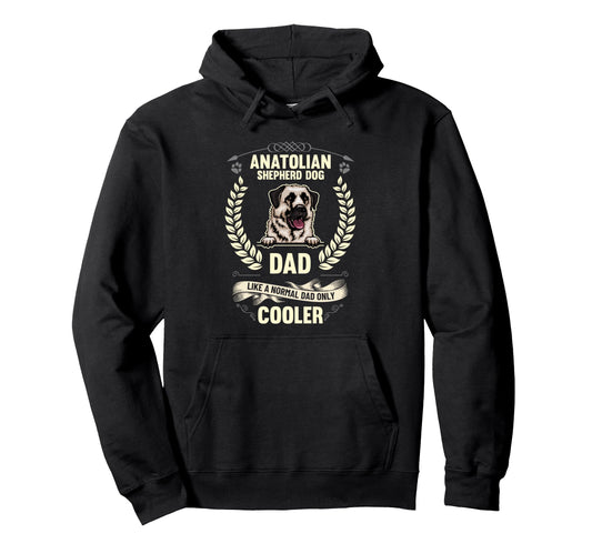 Anatolian Shepherd Dog Dad Like Normal Hoodie - Custom Art Print Men Women - T-Shirt, Sweatshirt, Hoodie