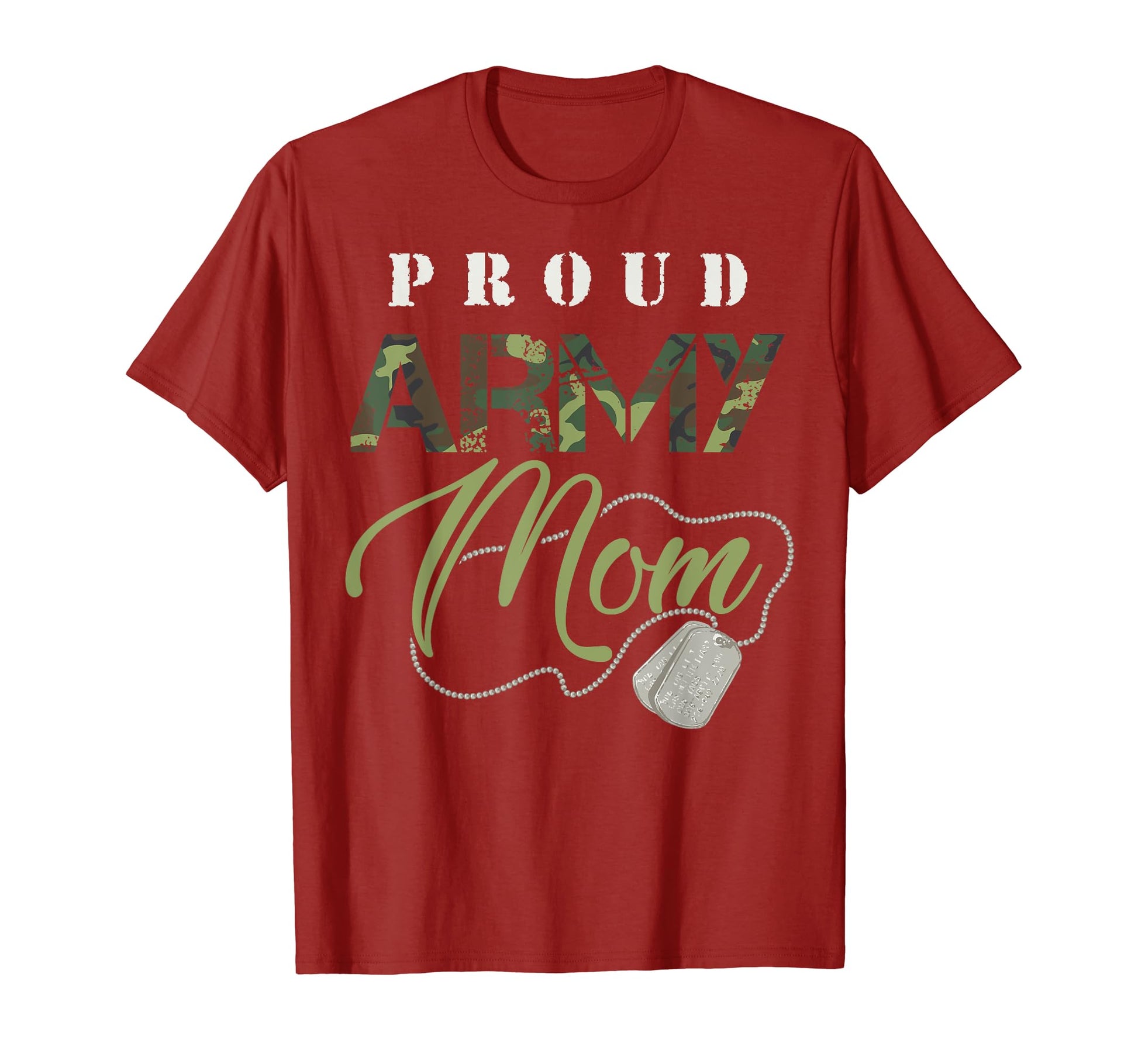 Proud Army Mom Military Mama Usa Gift T-Shirt - Minimalist Print Unisex - T-Shirt, Sweatshirt, Hoodie