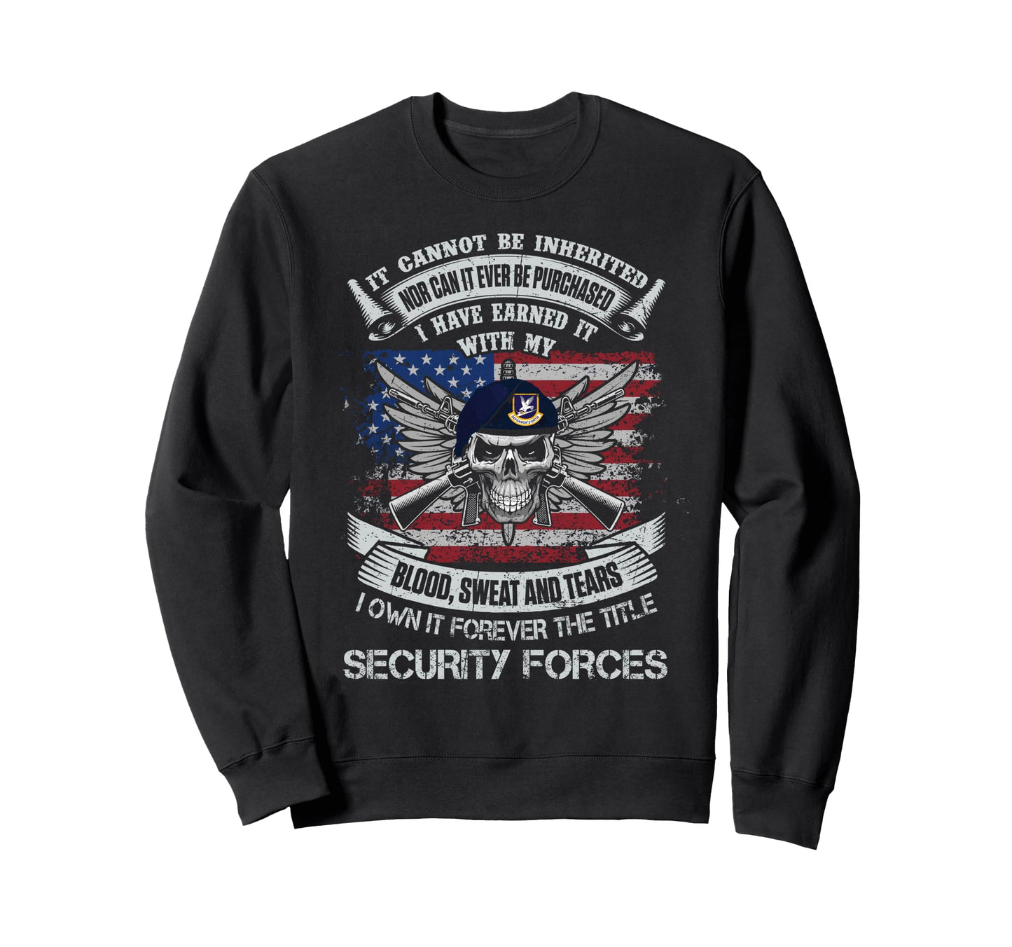 Own Forever Title Security Forces Sweatshirt - Minimalist Print Men Women - T-Shirt, Sweatshirt, Hoodie