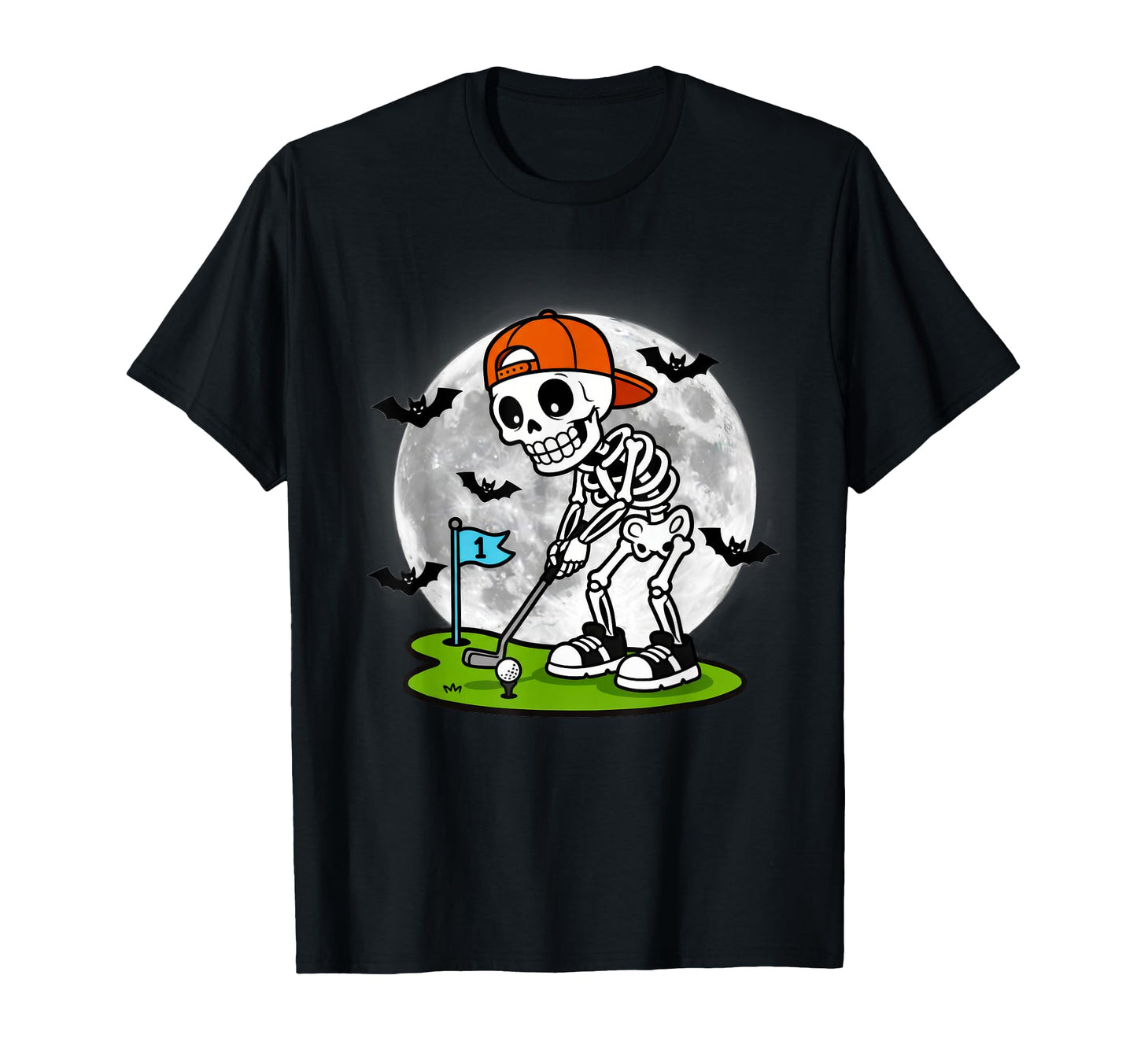 Skeleton Golf Halloween Golfer Golf T-Shirt - Unique Graphic for Adults - T-Shirt, Sweatshirt, Hoodie