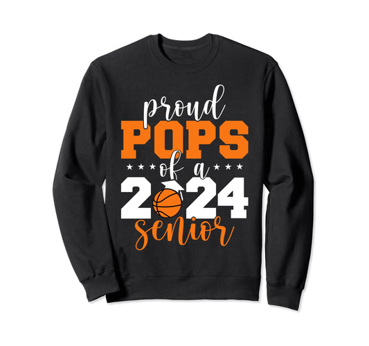 2024 Senior Proud Pops Senior Sweatshirt - Custom Art Print Men Women - T-Shirt, Sweatshirt, Hoodie