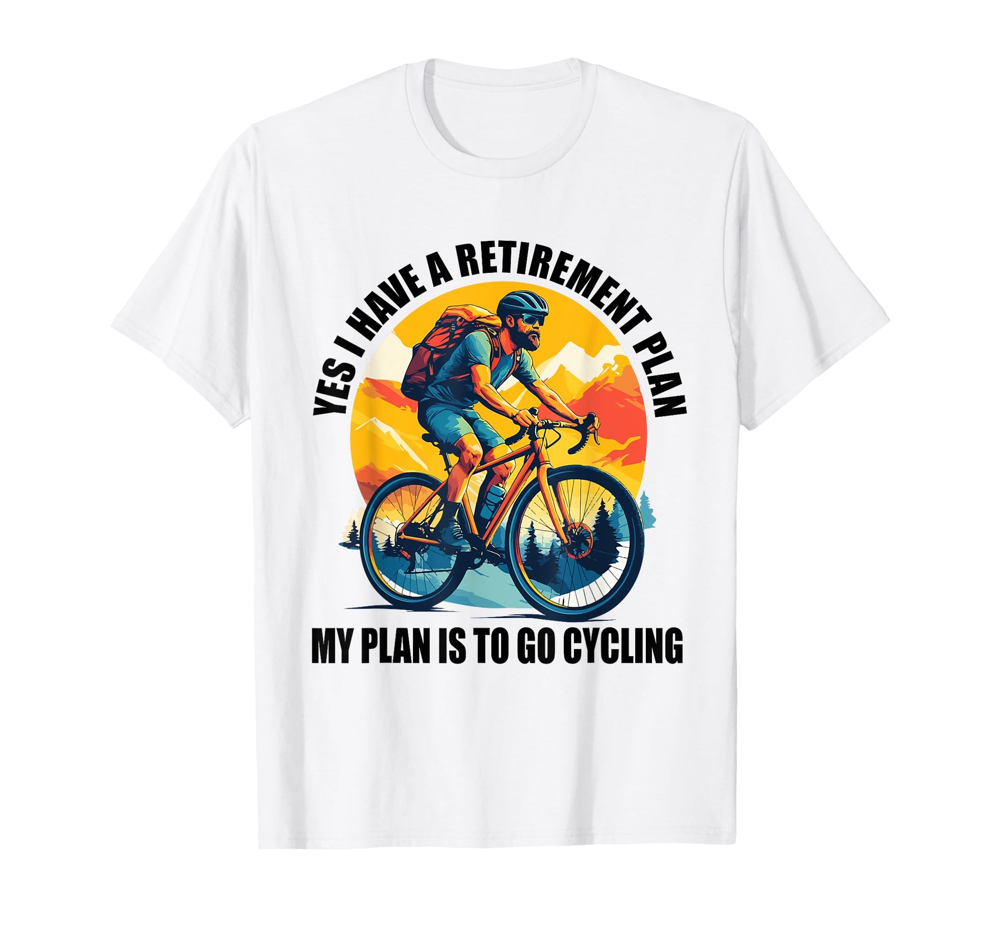 Cycling Dad Funny Mtb Gravel Bike T-Shirt - Aesthetic Graphic Men Women - T-Shirt, Sweatshirt, Hoodie