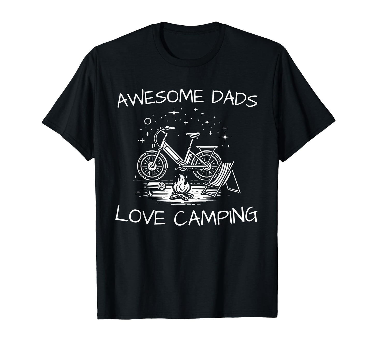 Awesome Dads Love Camping Under Stars T-Shirt - Trendy Graphic Men Women - T-Shirt, Sweatshirt, Hoodie