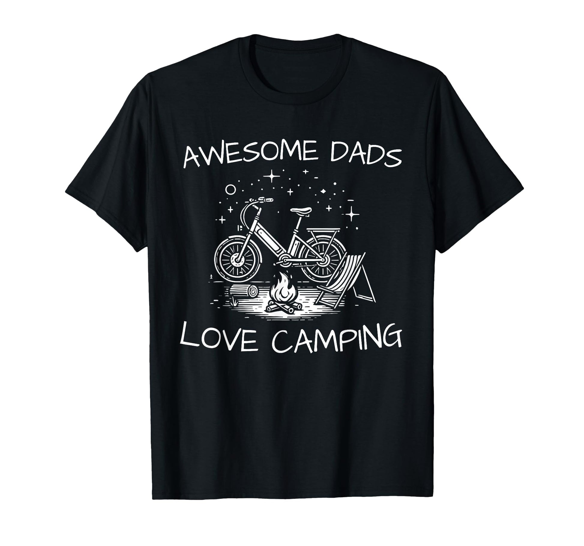 Awesome Dads Love Camping Under Stars T-Shirt - Trendy Graphic Men Women - T-Shirt, Sweatshirt, Hoodie