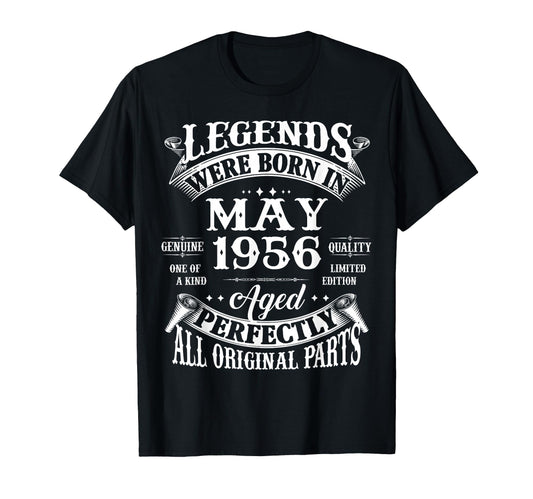 70Th Birthday Gift Legend Born May T-Shirt - Casual Everyday Wear Unisex - T-Shirt, Sweatshirt, Hoodie