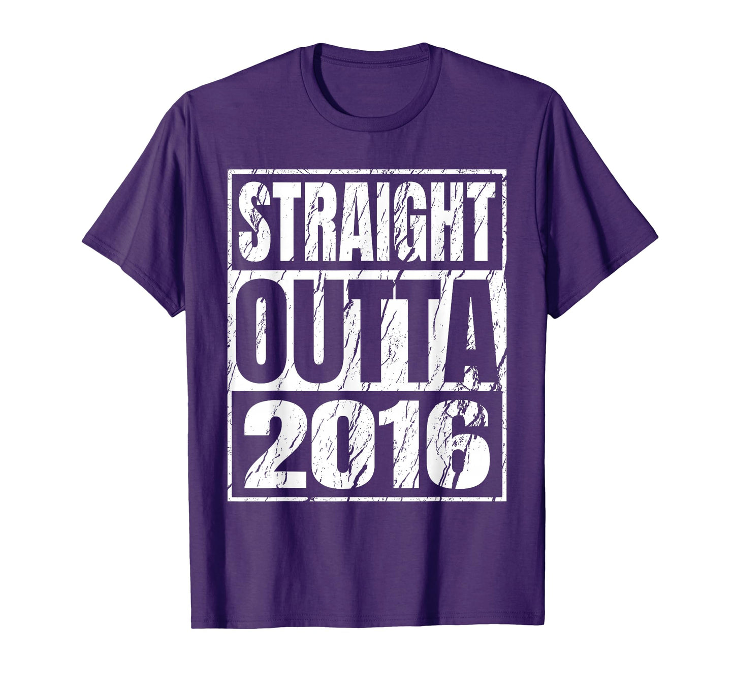 Straight Outta 2016 Years Birth Birthday T-Shirt - Aesthetic Graphic Unisex - T-Shirt, Sweatshirt, Hoodie