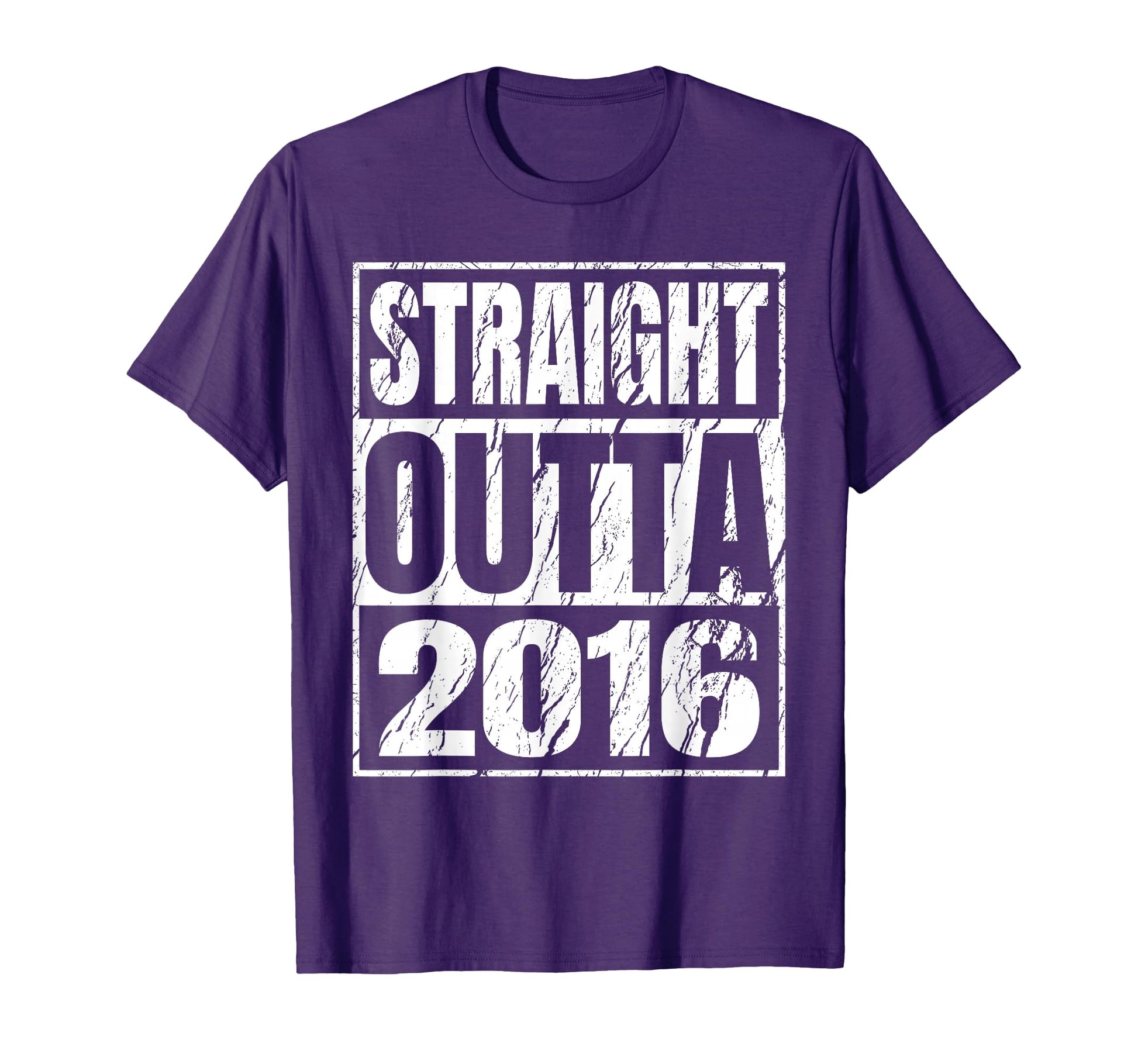 Straight Outta 2016 Years Birth Birthday T-Shirt - Aesthetic Graphic Unisex - T-Shirt, Sweatshirt, Hoodie