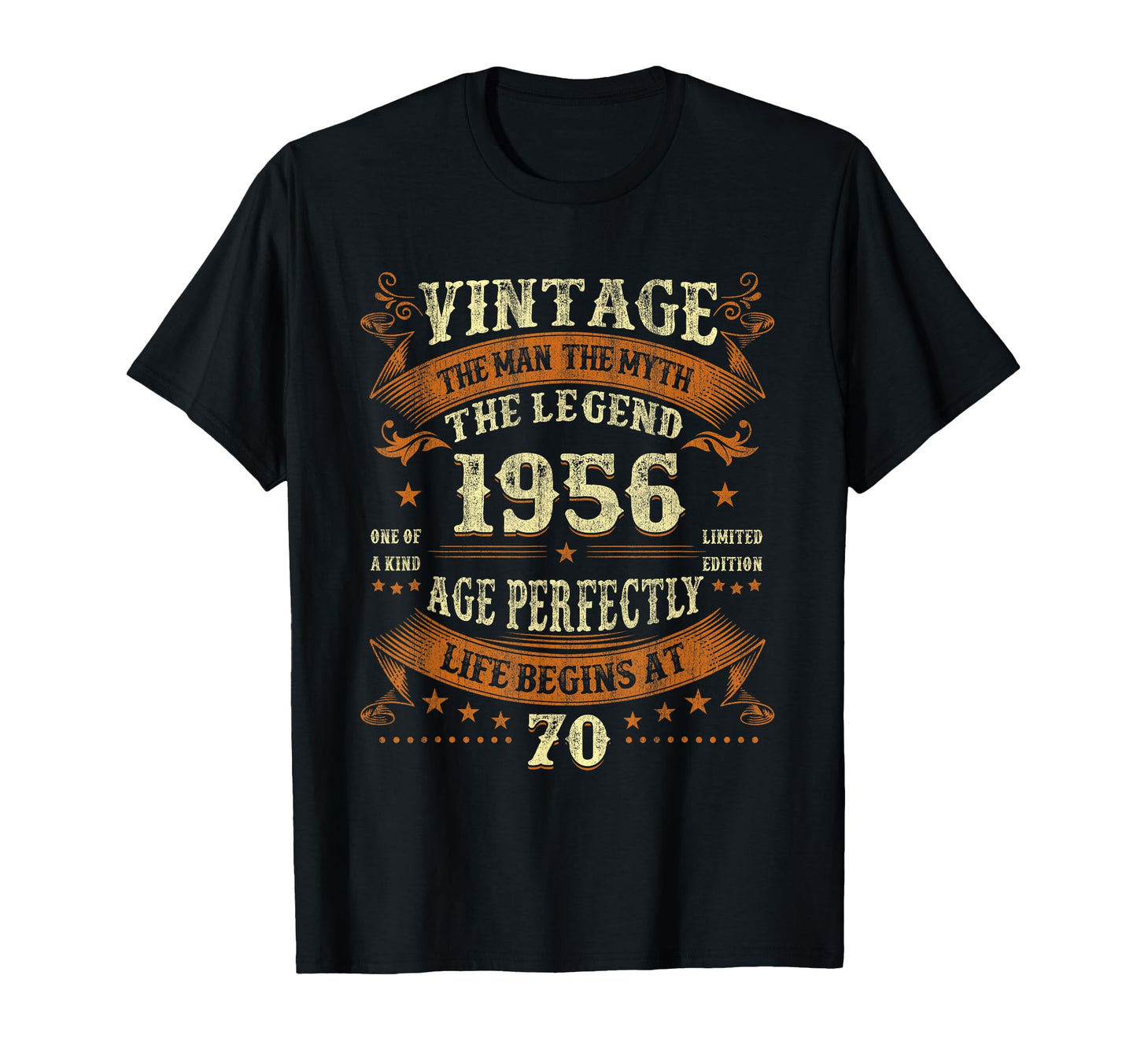 1956 Legend 70Th Birthday Gifts 70 Years T-Shirt - Trendy Graphic Unisex - T-Shirt, Sweatshirt, Hoodie