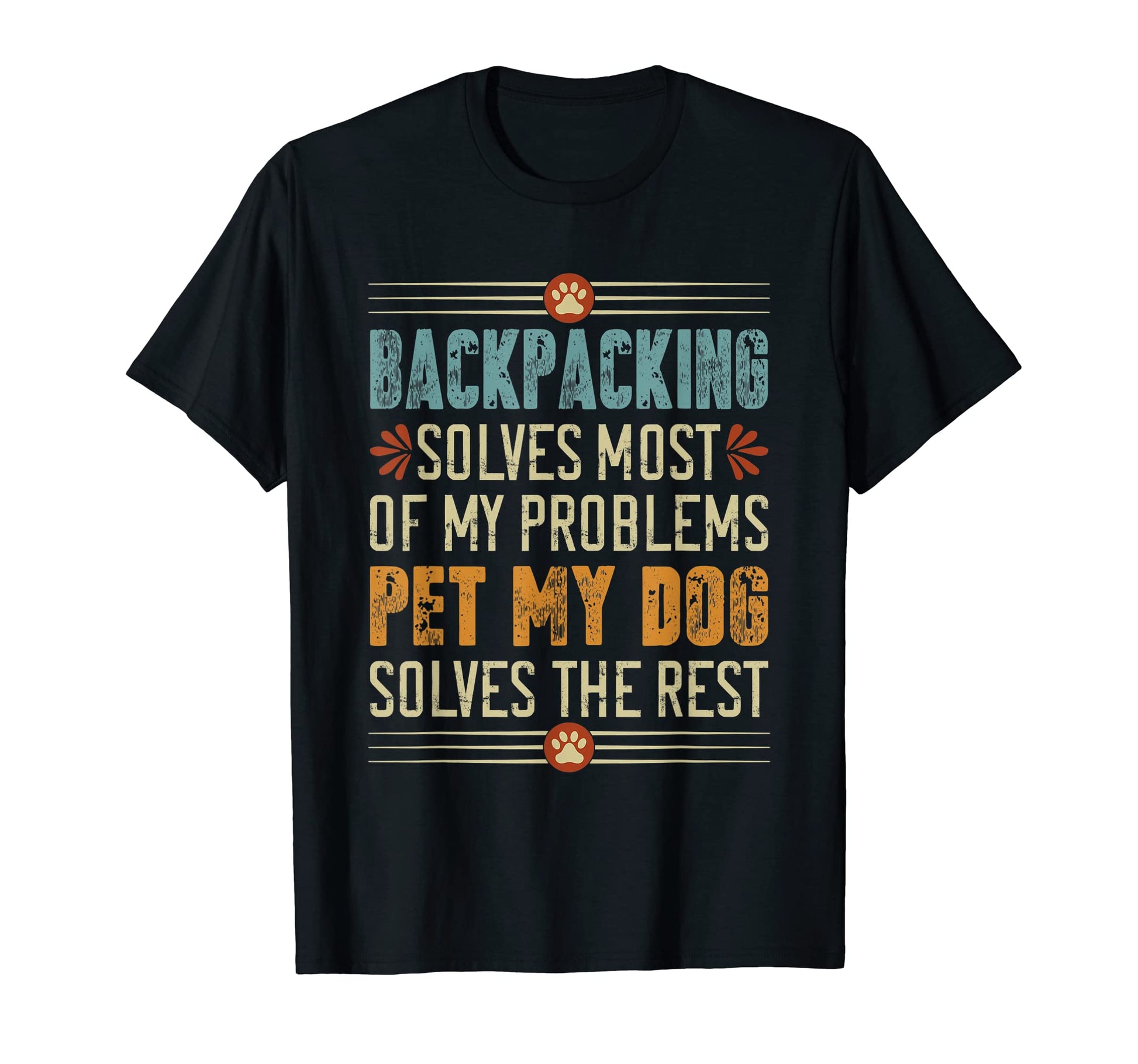 Backpacking Dog Mom Dad Dog Lover T-Shirt - Fun Novelty Design Unisex - T-Shirt, Sweatshirt, Hoodie