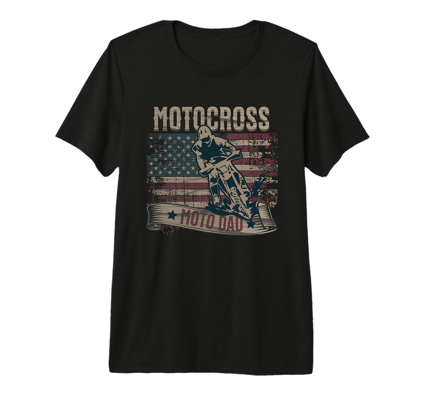 Mens Dirt Bike Dad Moto Dad Motocross T-Shirt - Trendy Graphic Unisex - T-Shirt, Sweatshirt, Hoodie