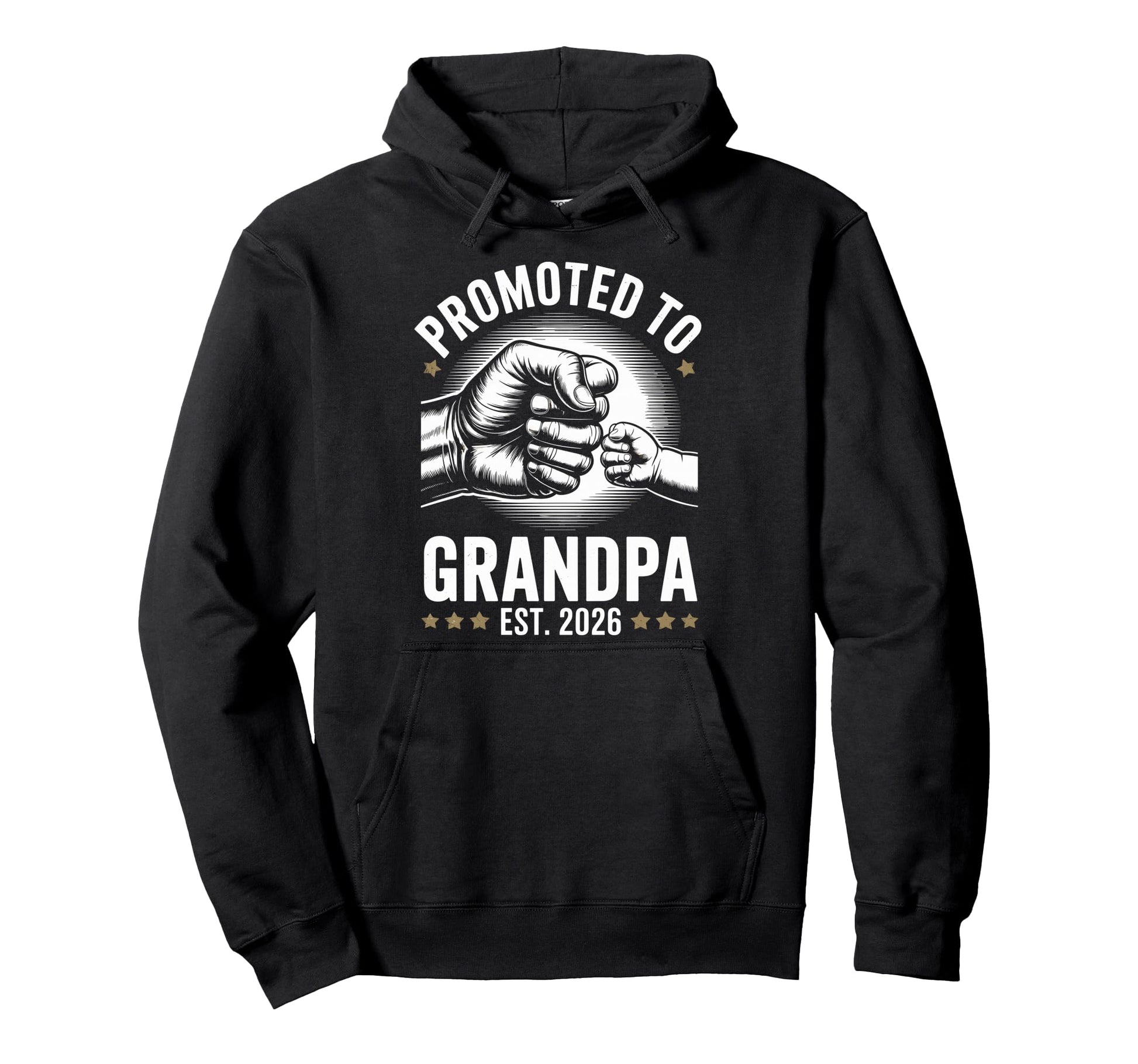 Promoted To Grandpa Est 2026 New Hoodie - Custom Art Print for Adults - T-Shirt, Sweatshirt, Hoodie