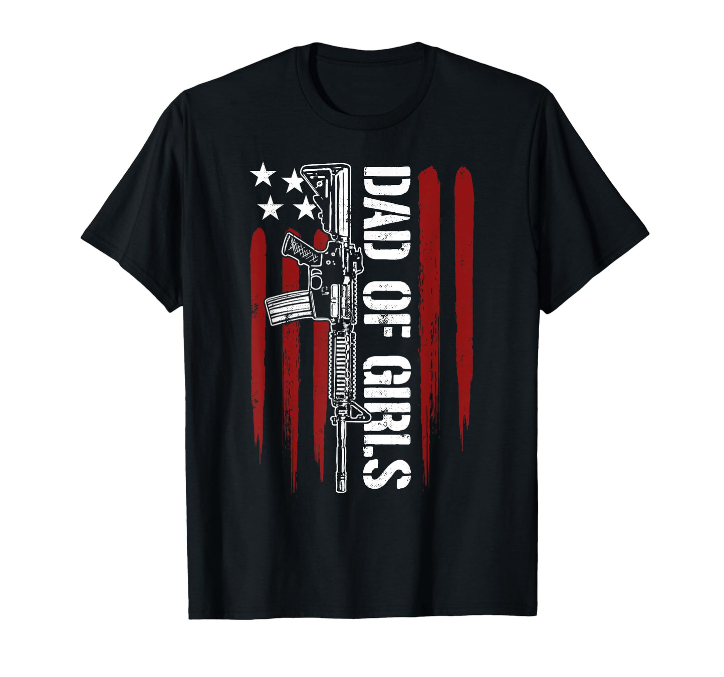 Dad Distressed American Flag T-Shirt - Custom Art Print for Adults - T-Shirt, Sweatshirt, Hoodie