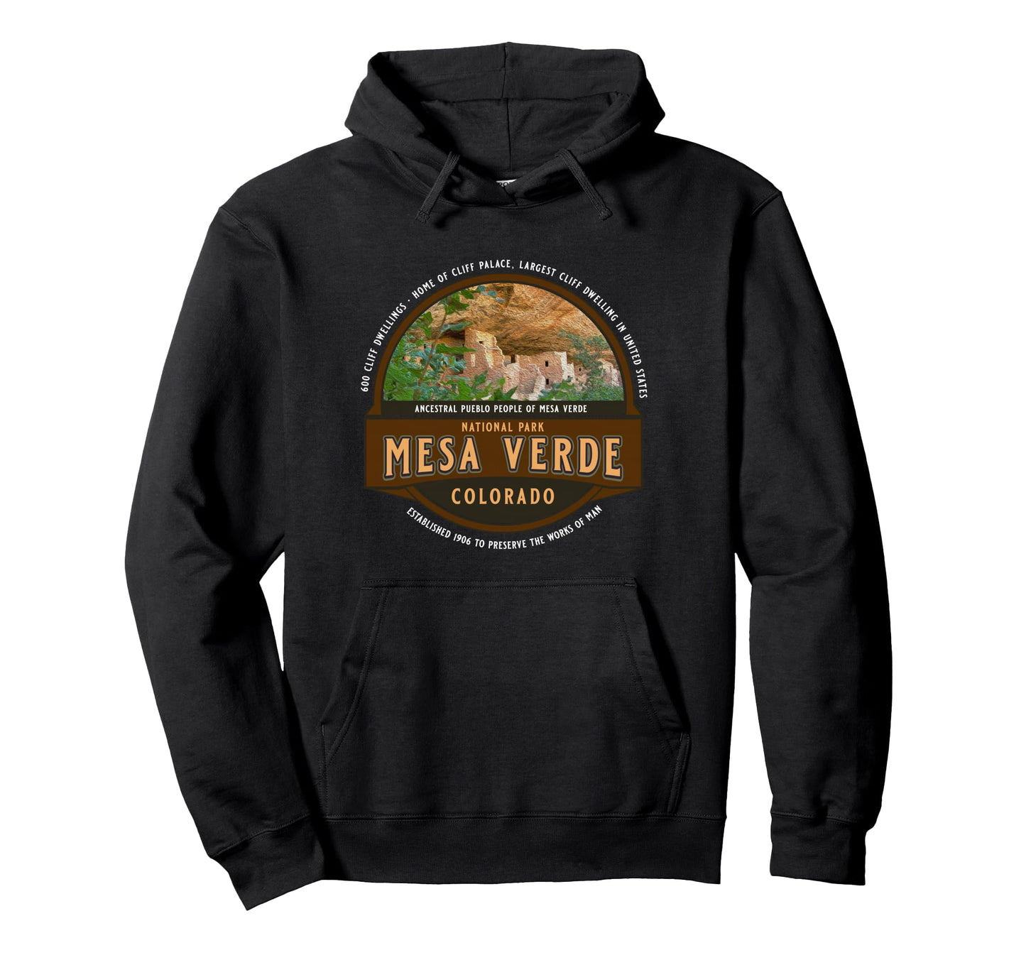 Mesa Verde National Park Colorado Cliff Hoodie - Trendy Graphic Men Women - T-Shirt, Sweatshirt, Hoodie