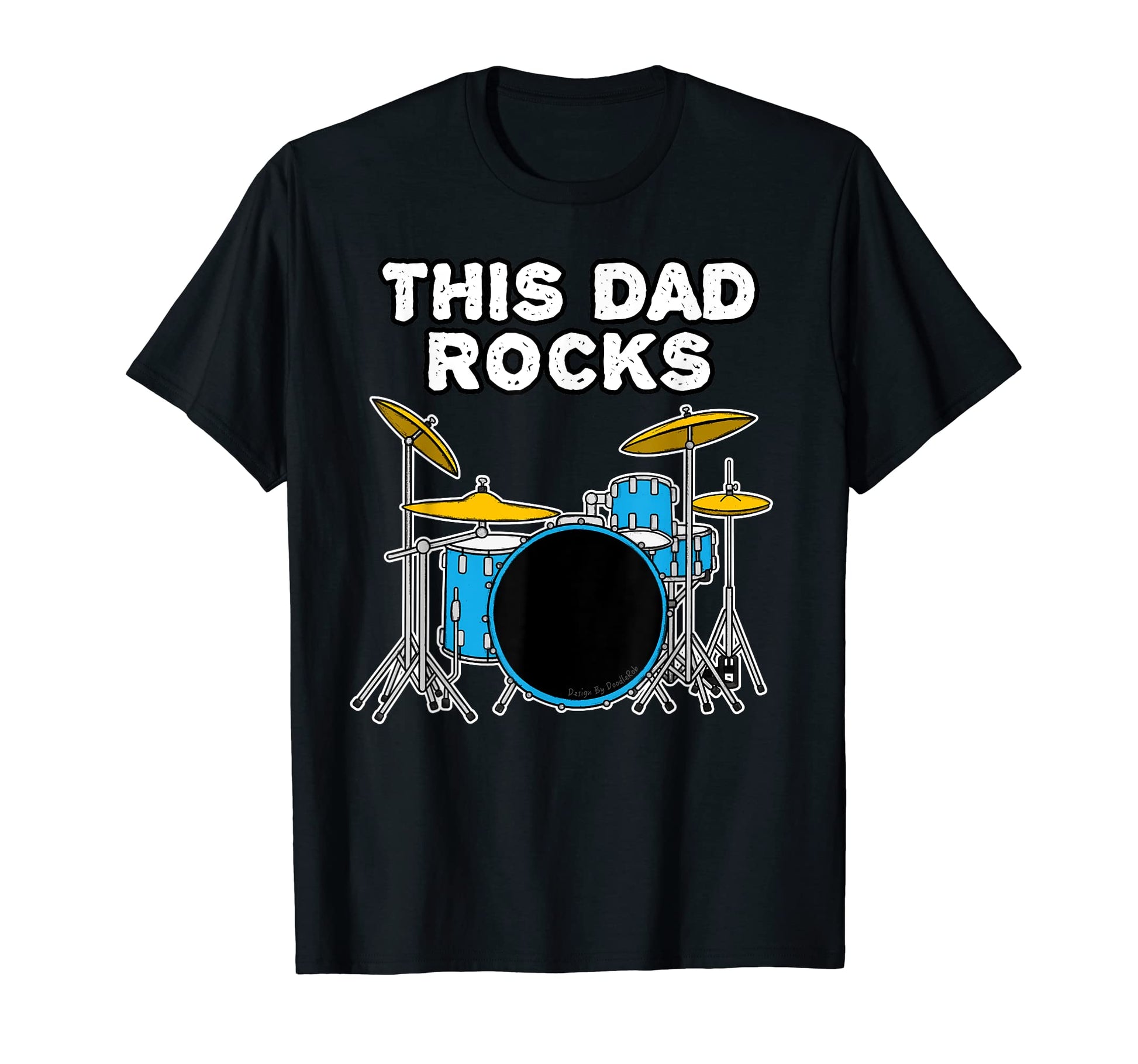Mens Fathers Day Drums Dad Drummer T-Shirt - Trendy Graphic for Adults - T-Shirt, Sweatshirt, Hoodie
