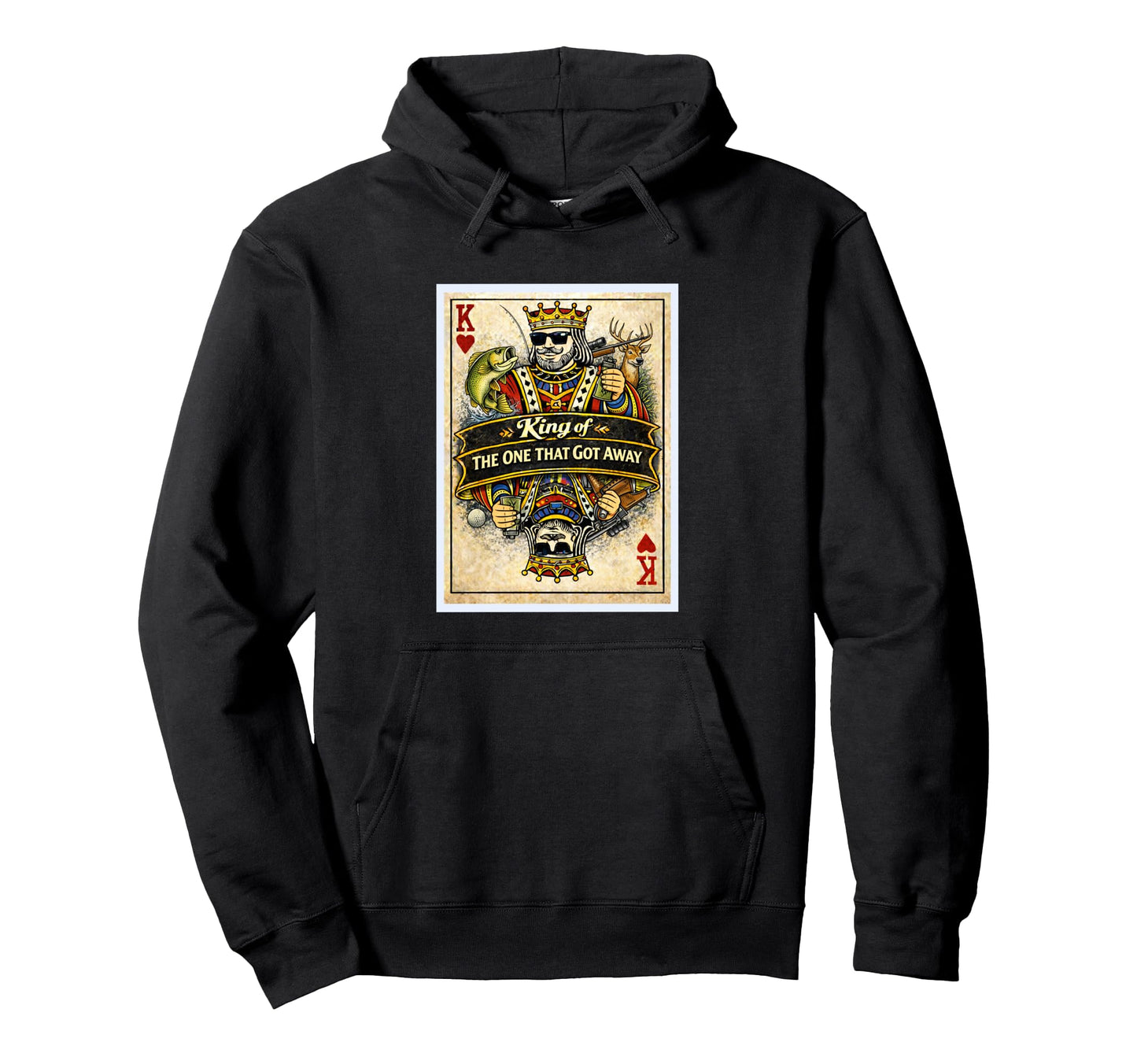 One Got Away Card Father Dad Husband Hoodie - Custom Art Print Unisex - T-Shirt, Sweatshirt, Hoodie