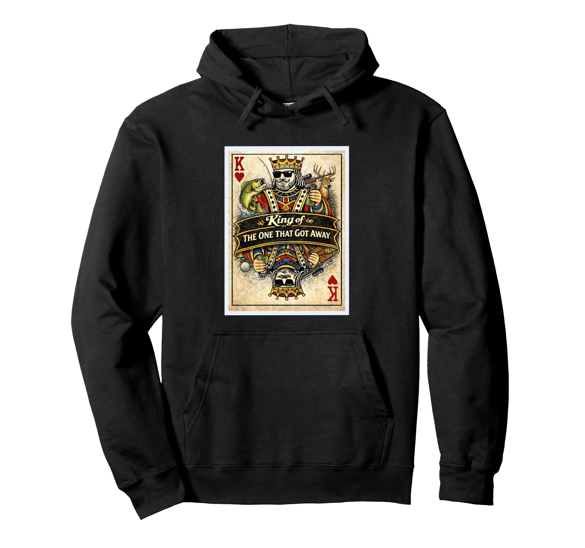 One Got Away Card Father Dad Husband Hoodie - Custom Art Print Unisex - T-Shirt, Sweatshirt, Hoodie